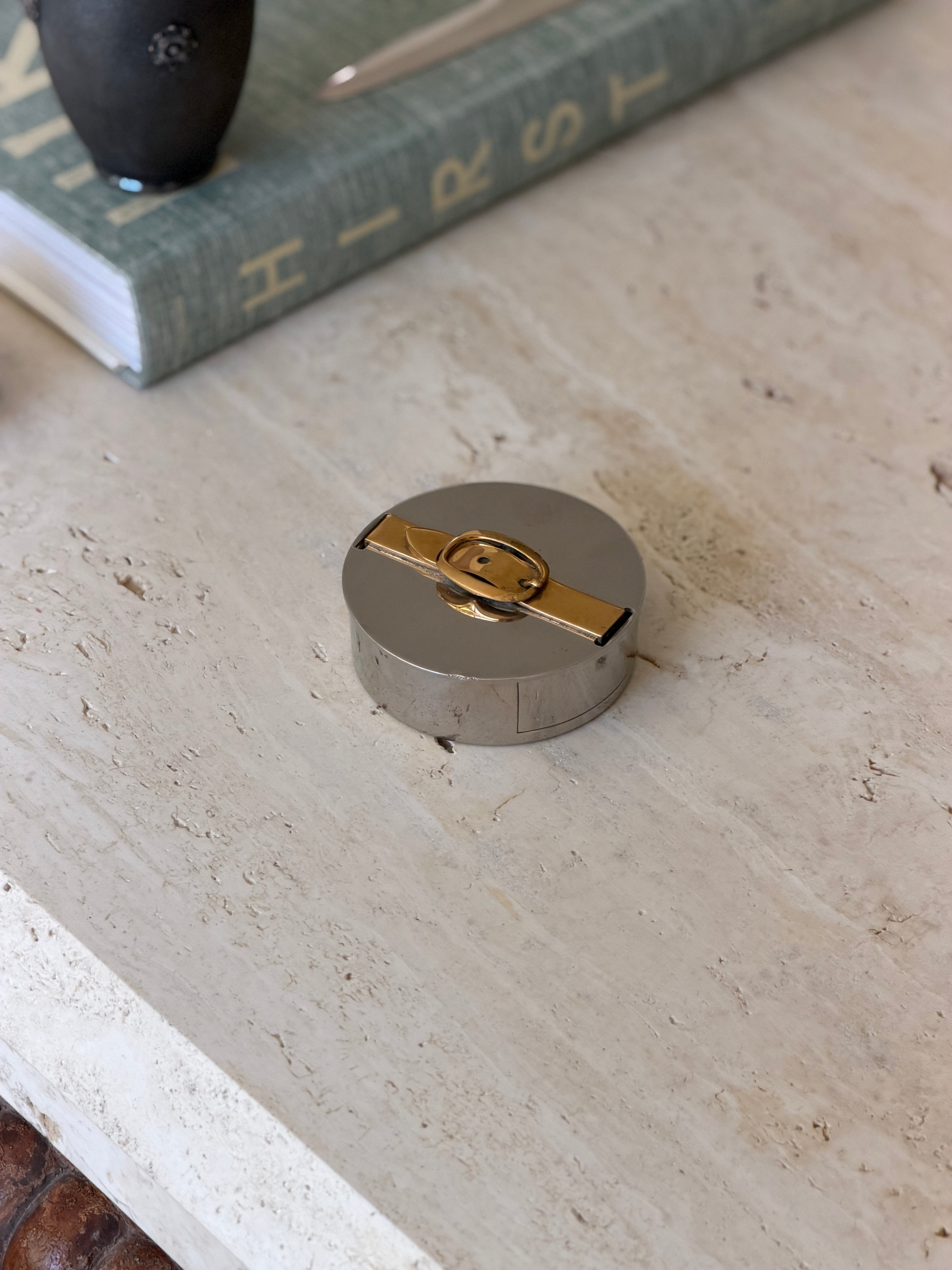 Hermes Scotch Tape Dispenser with Brass Buckle Detail - France | Collectors Gene