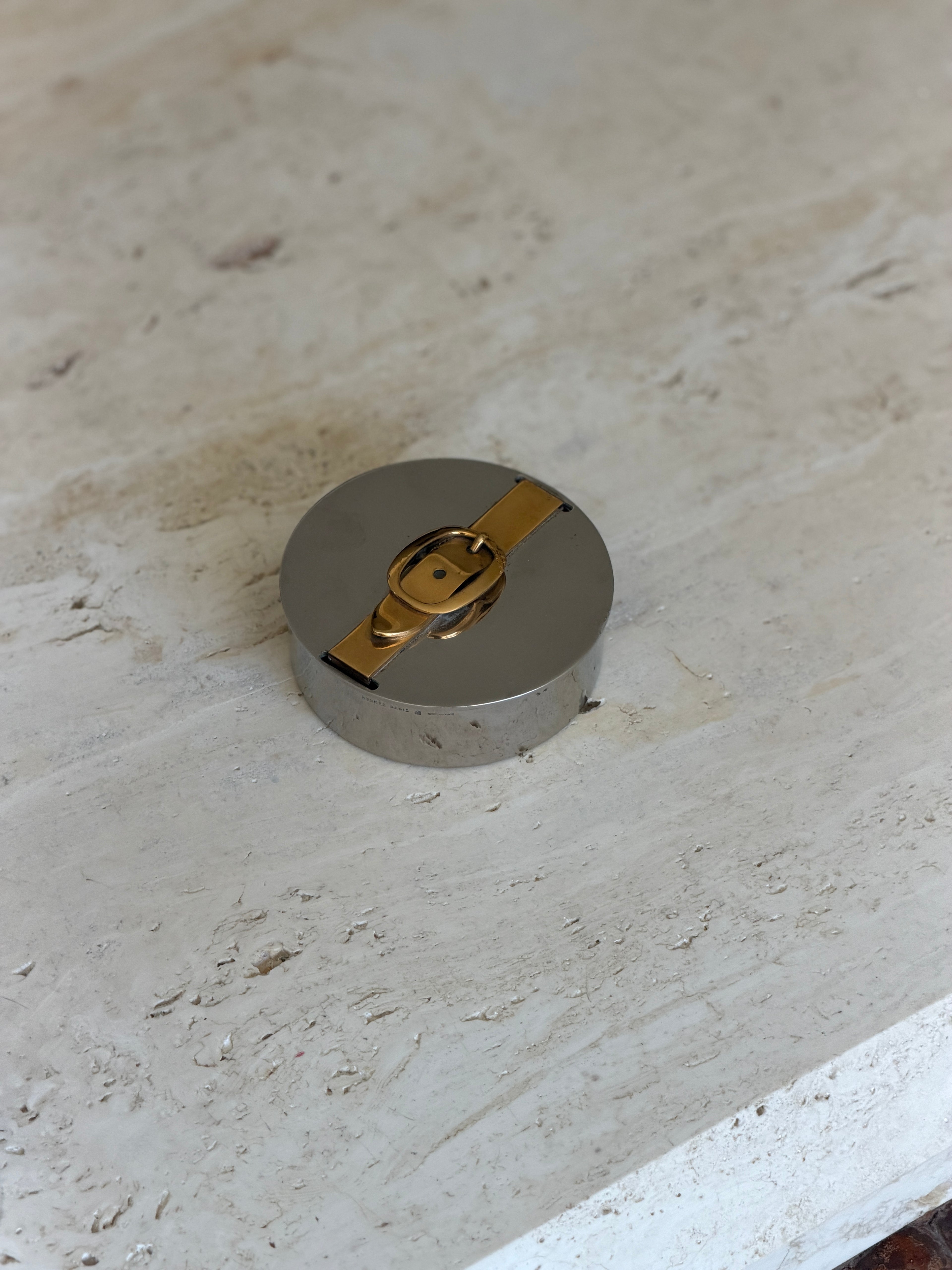 Hermes Scotch Tape Dispenser with Brass Buckle Detail - France | Collectors Gene