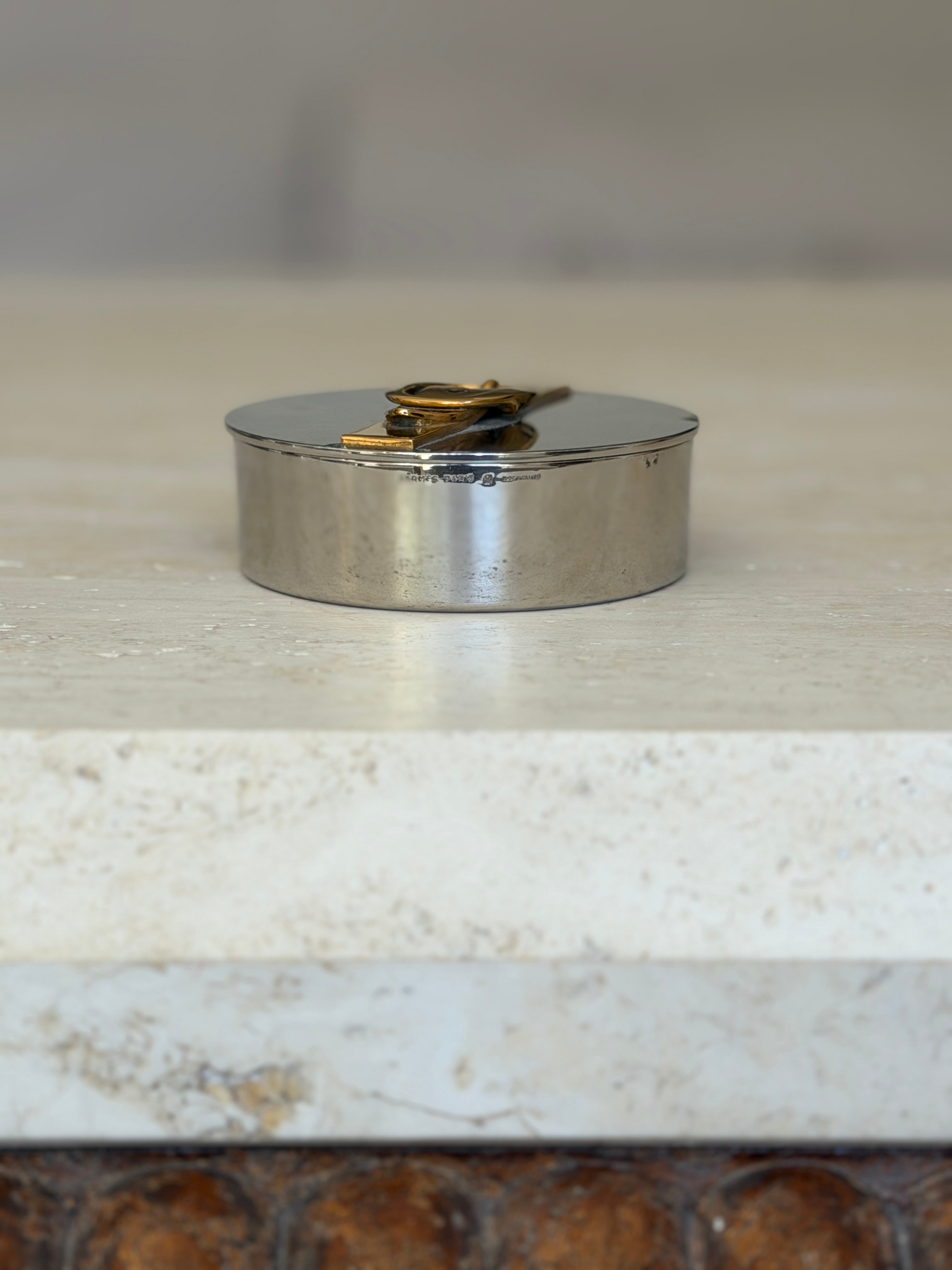 Hermes Scotch Tape Dispenser with Brass Buckle Detail - France | Collectors Gene