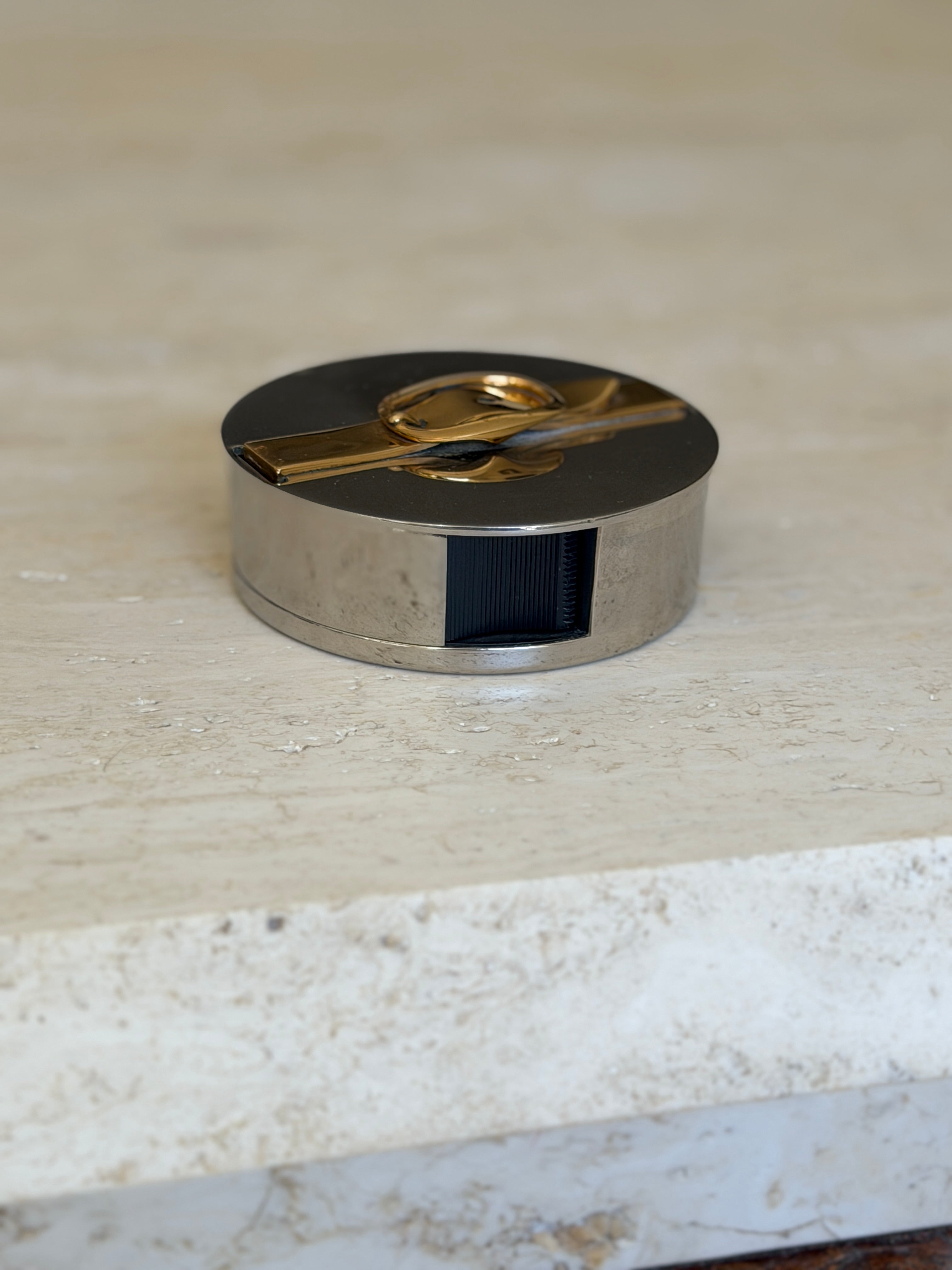 Hermes Scotch Tape Dispenser with Brass Buckle Detail - France | Collectors Gene