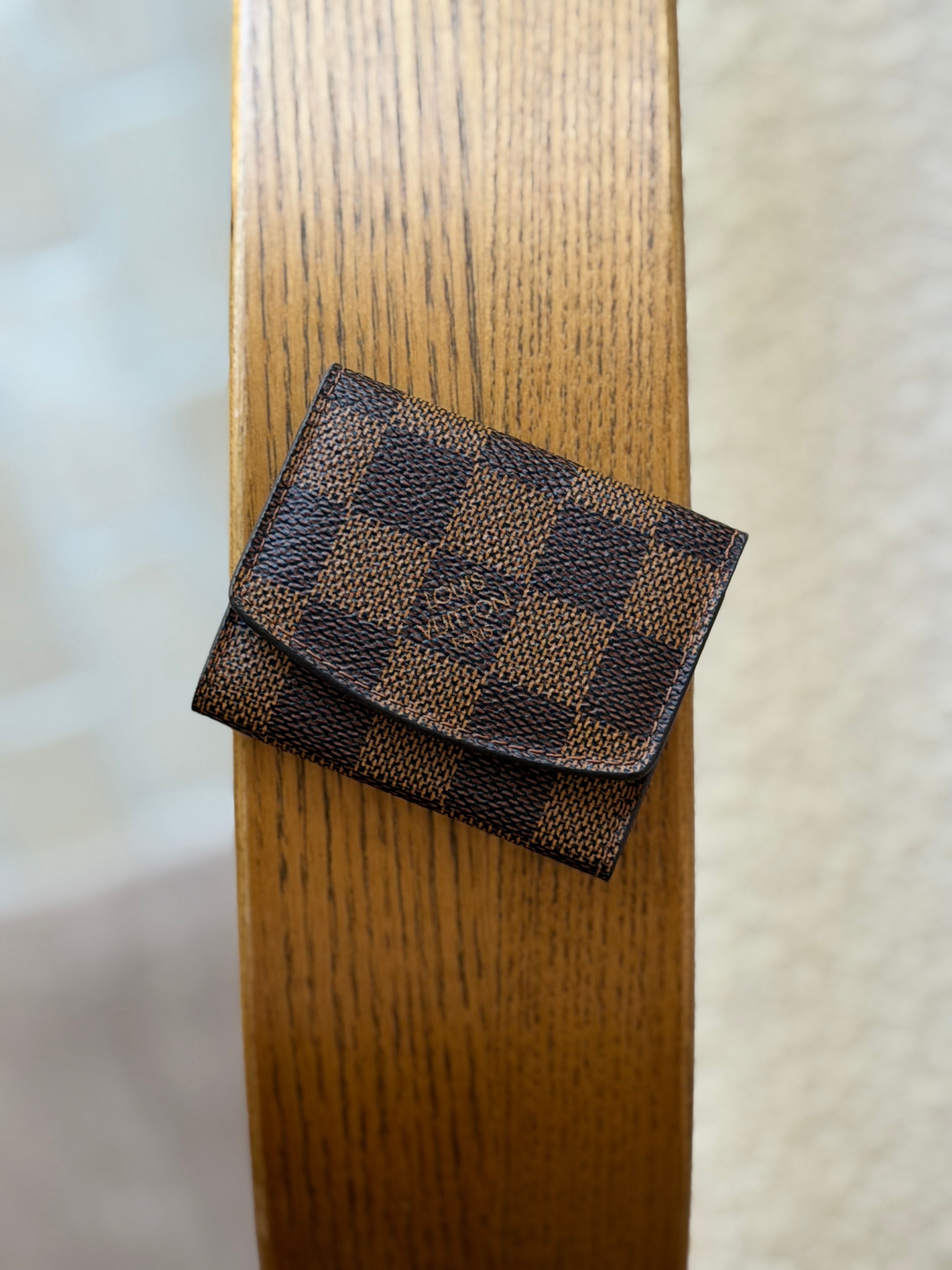 Louis Vuitton Damier Ebene Cufflink & Tie Bar Case
