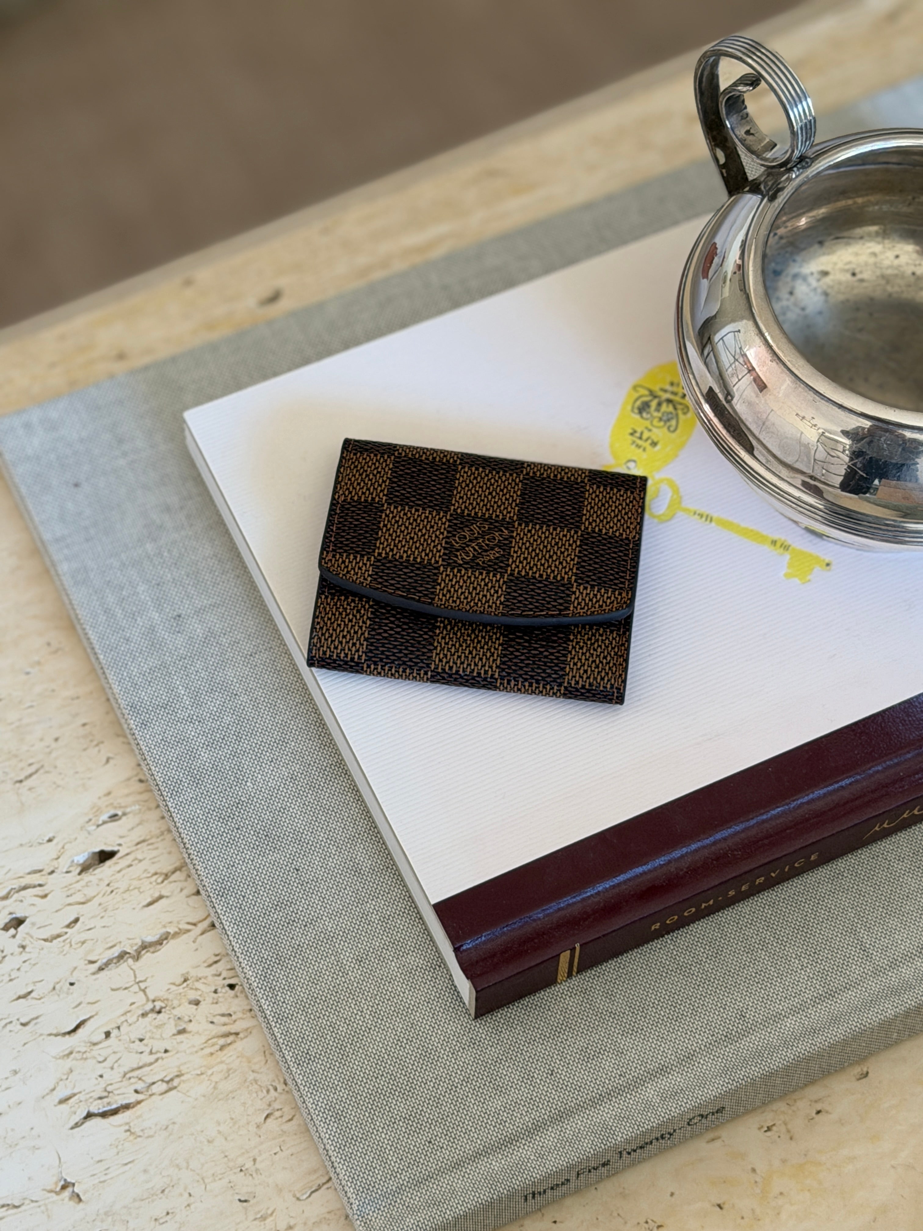 Louis Vuitton Damier Ebene Cufflink & Tie Bar Case