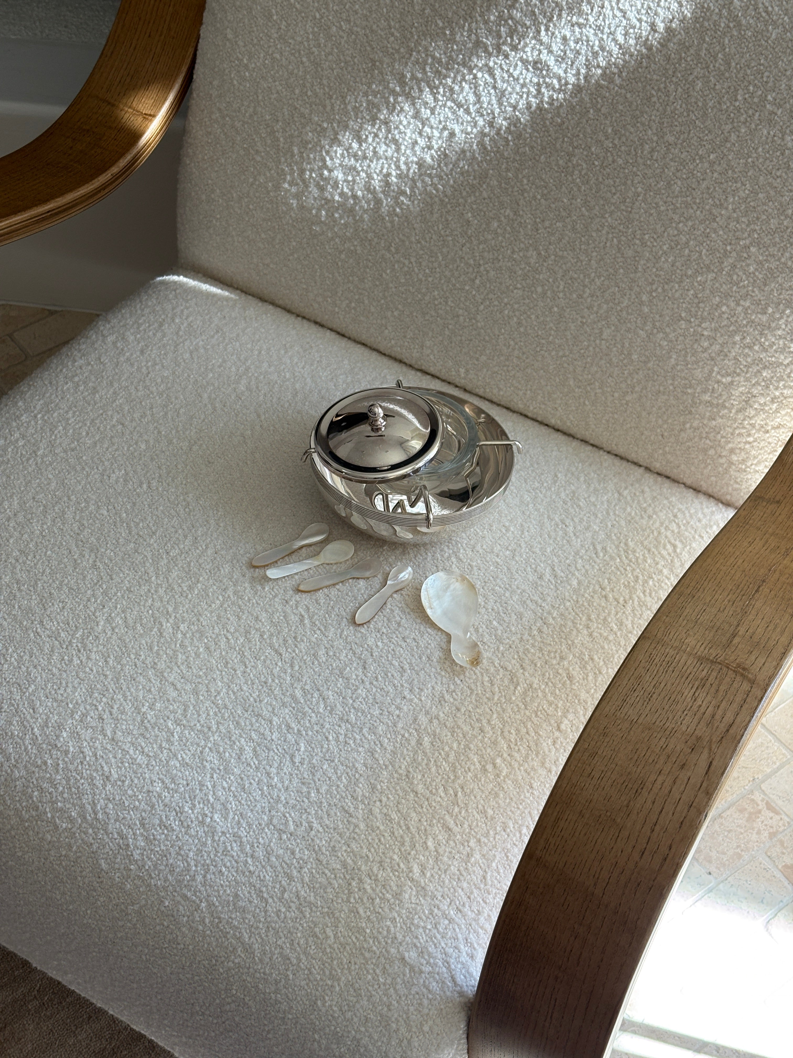 Neiman Marcus Art Deco Caviar Server with Spoons | Collectors Gene