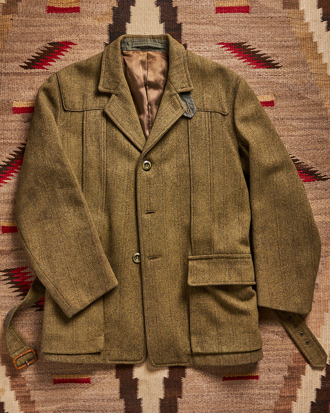 2. English Norfolk Tweed Aquabacta Belted Jacket – Collectors Gene