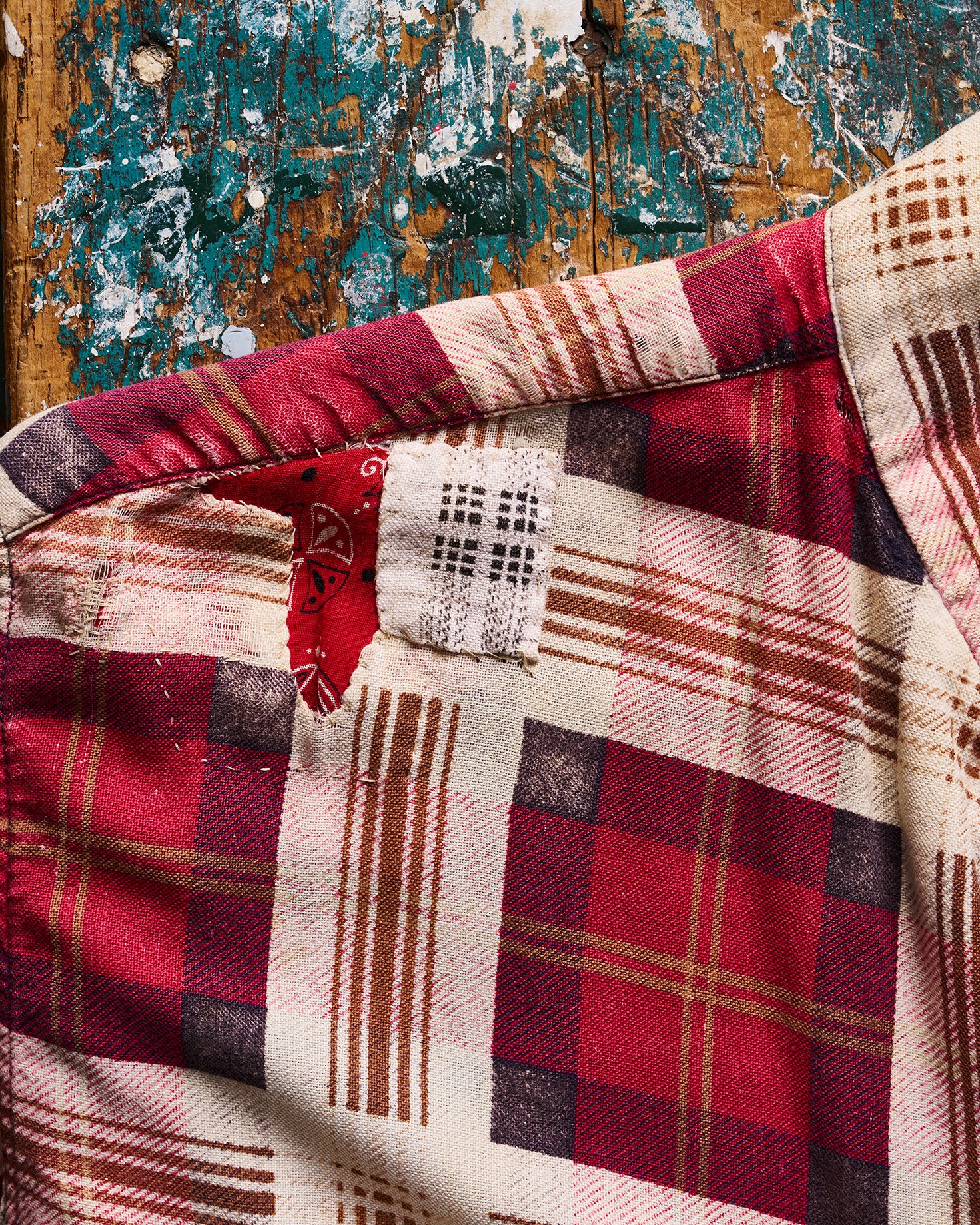 Penneys Sanforized Red Check Patchwork Shirt | Doug Bihlmaier