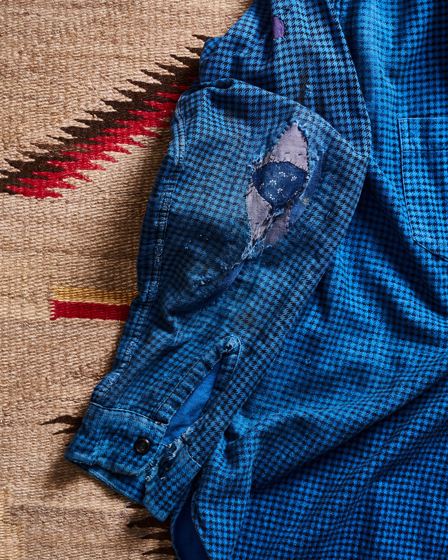 Pilgrim Press Blue Houndstooth Shirt | Doug Bihlmaier