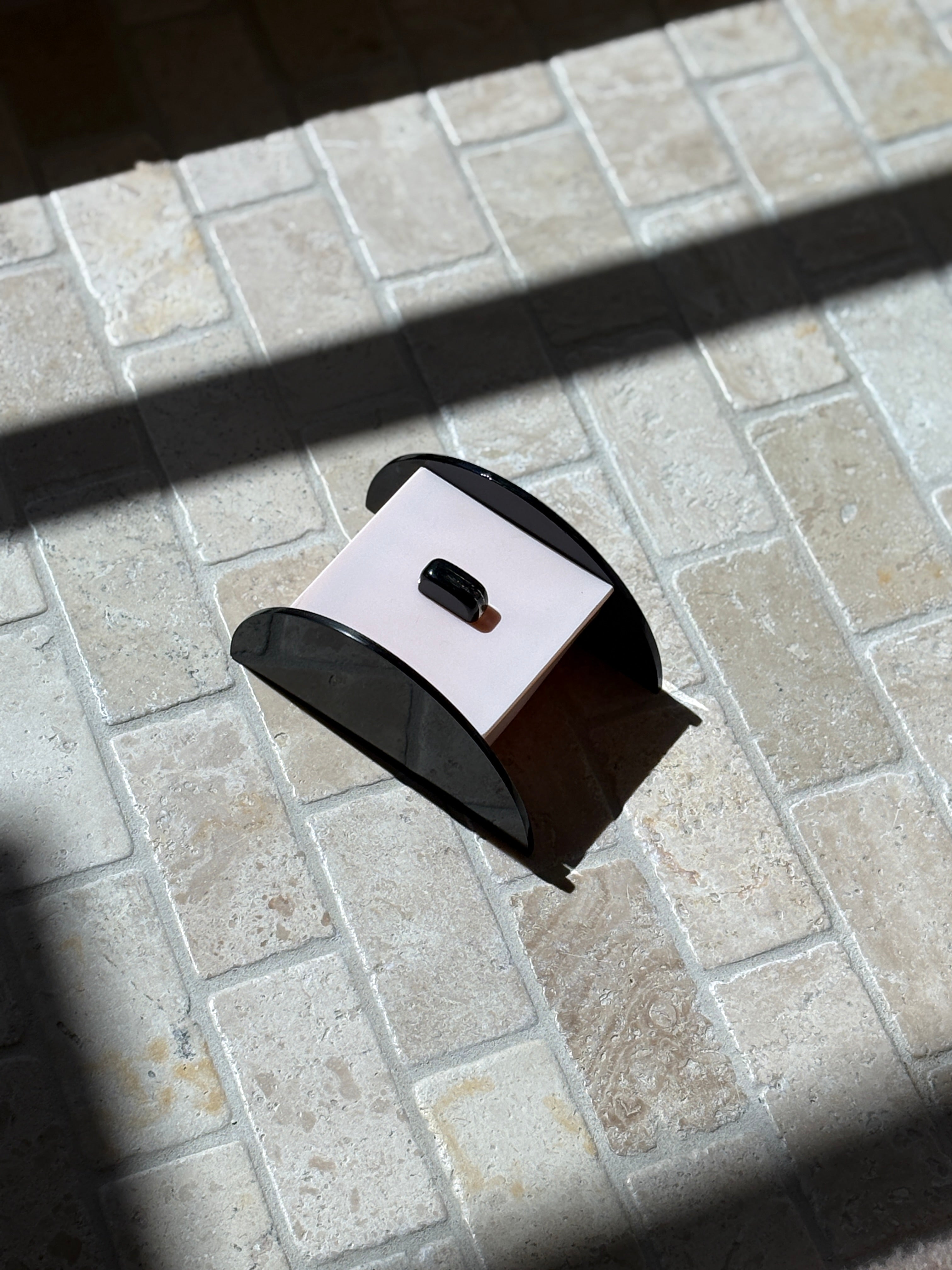 Pink Black Lucite Postmodern Trinket Box-c. 1980 | Collectors Gene
