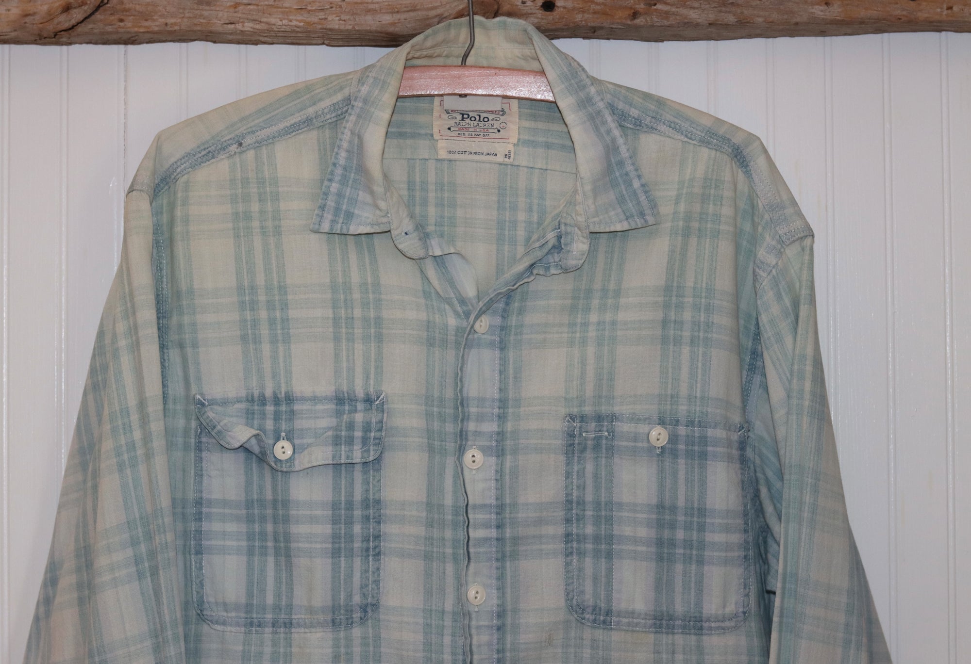 Polo Ralph Lauren Country White Blue Plaid Shirt | Doug Bilhmaier