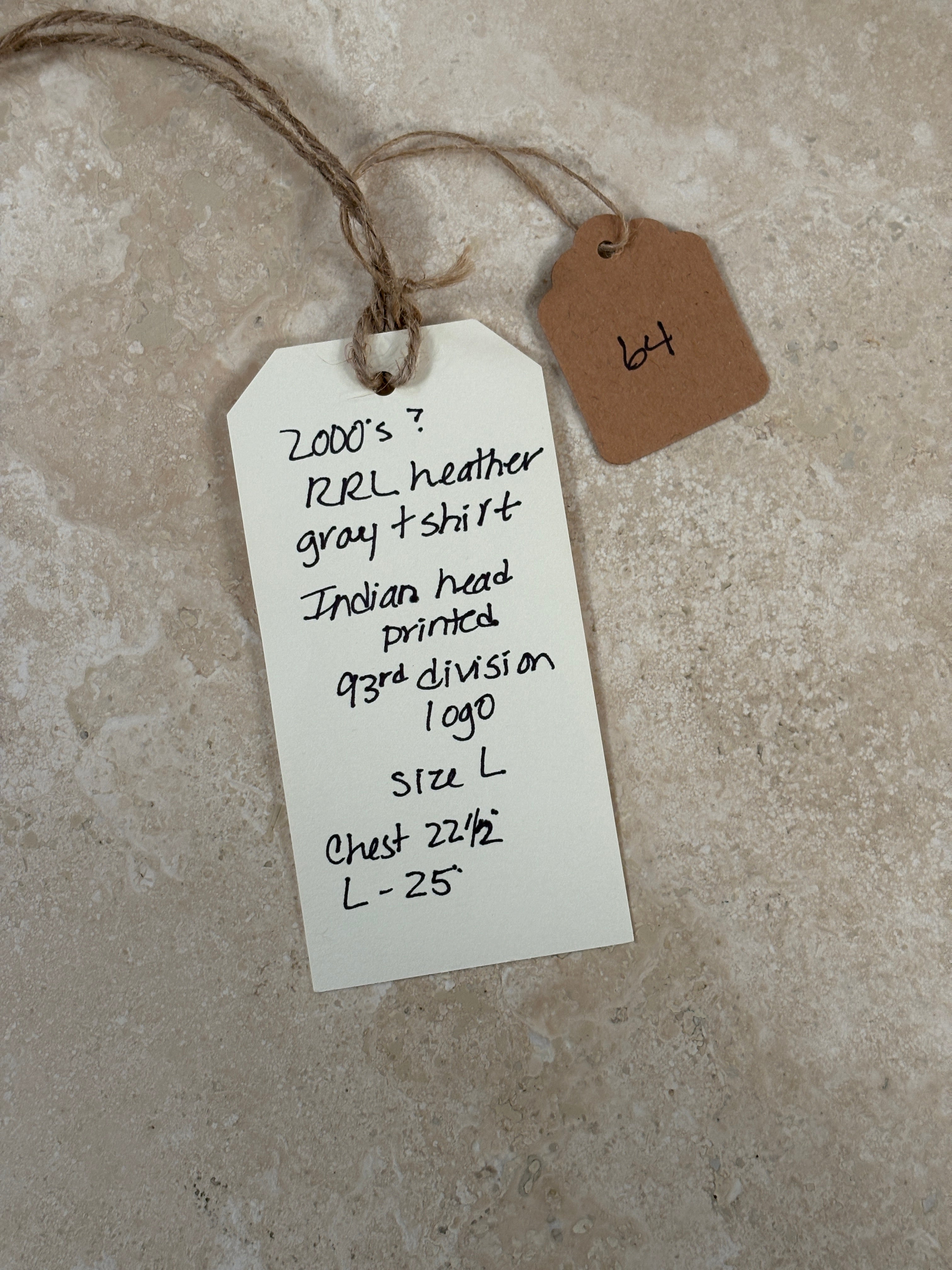 RRL Ralph Lauren Heather Gray Indian T-Shirt | Doug Bihlmaier