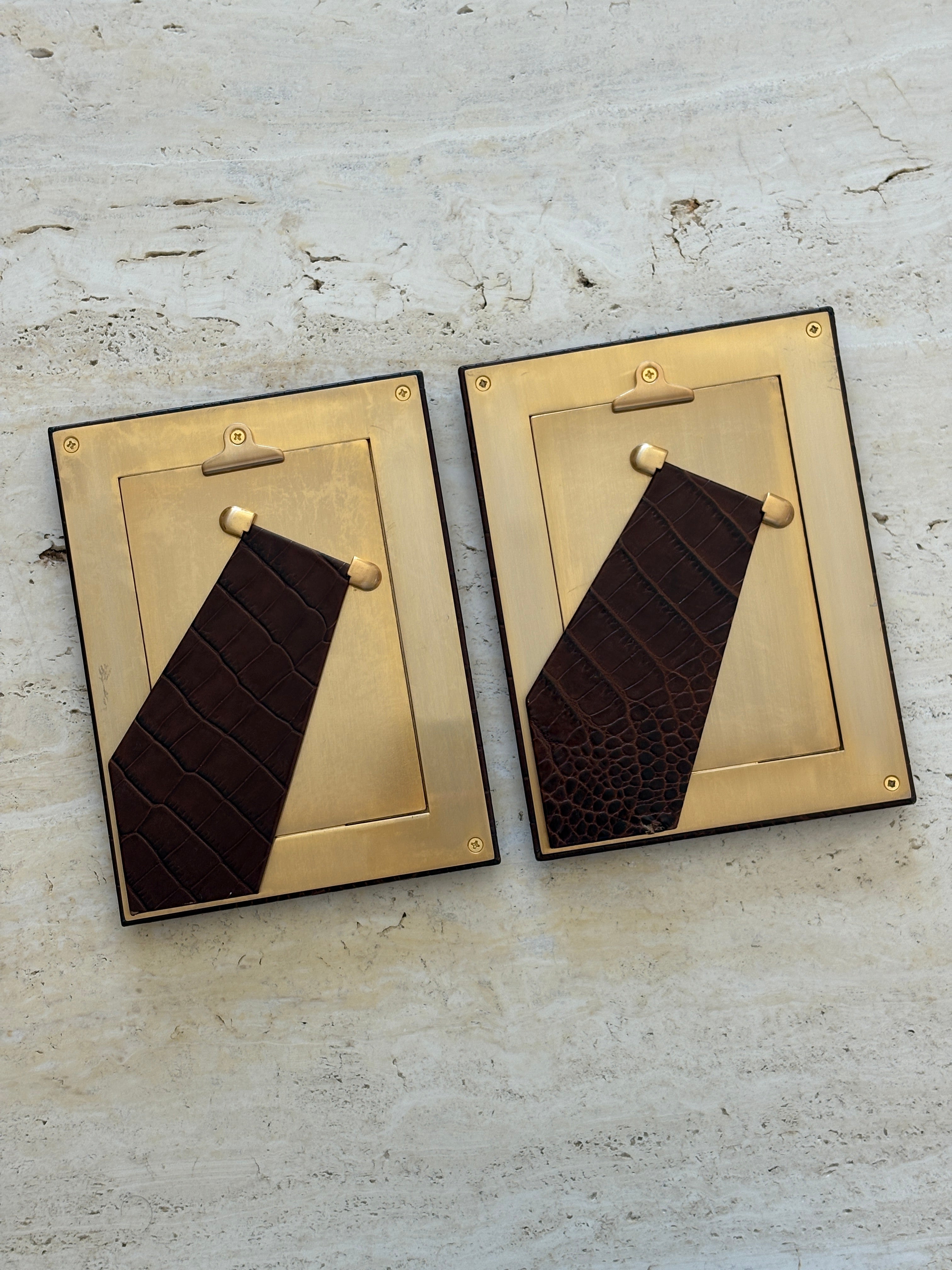 Ralph Lauren Crocodile Embossed 4x6 Photo Frame | Collectors Gene Rare Finds