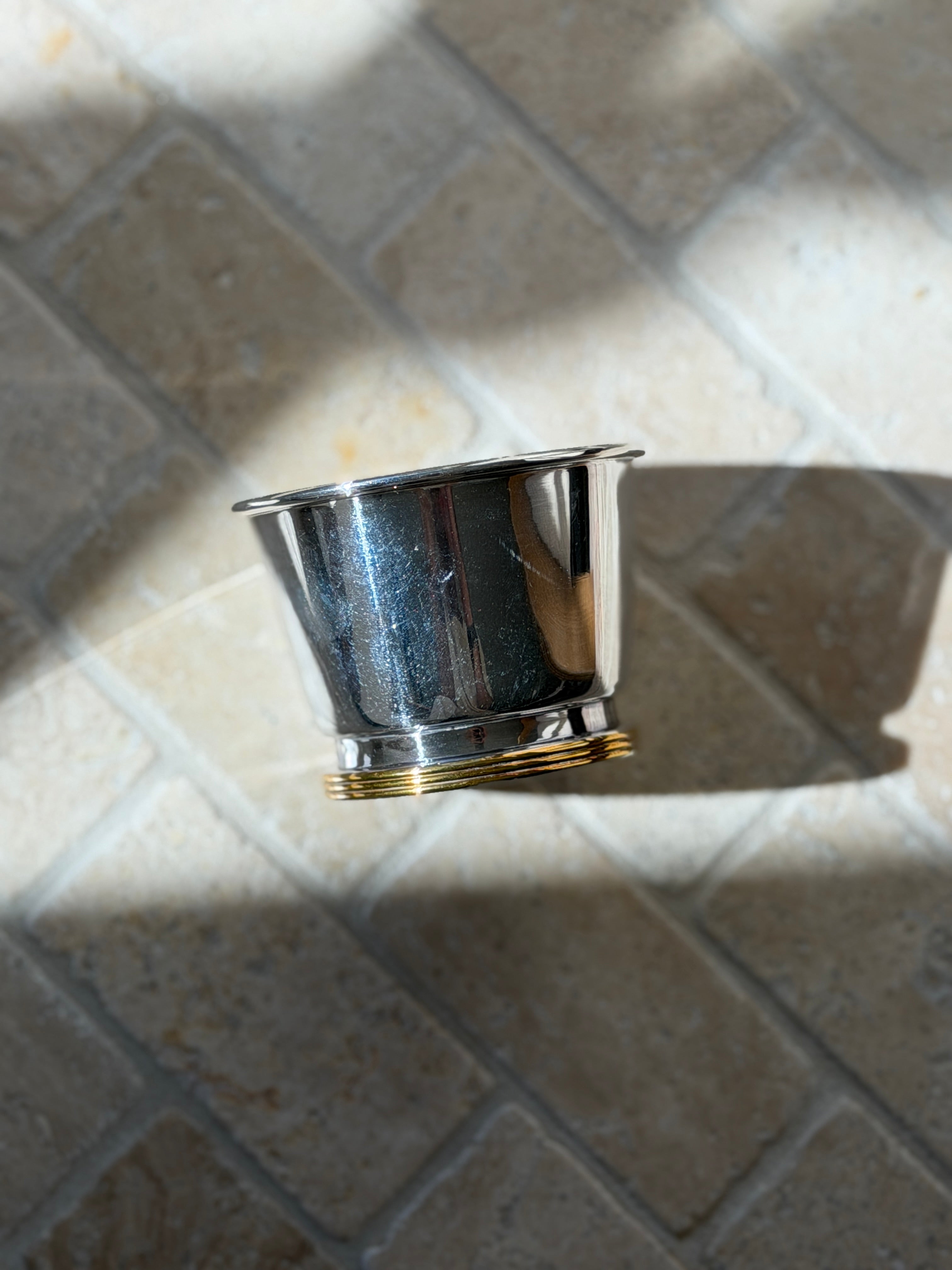 Ralph Lauren Home Silver Plated Two-Tone Bar Nut Bowl | Collectors Gene