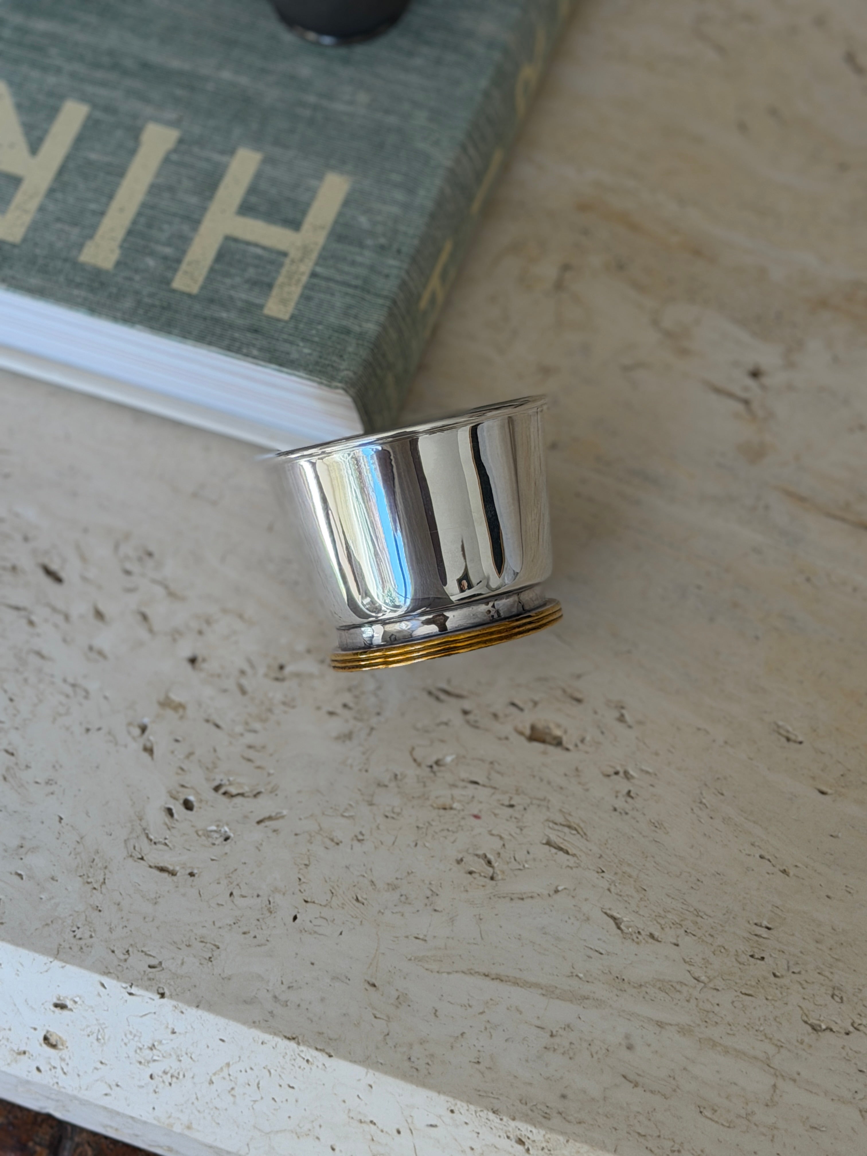 Ralph Lauren Home Silver Plated Two-Tone Bar Nut Bowl | Collectors Gene