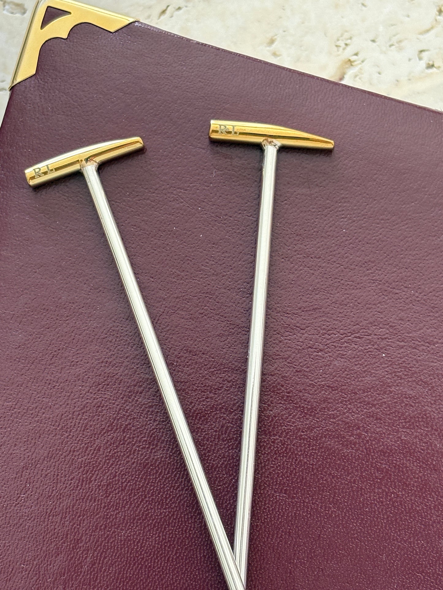 Ralph Lauren Kipton Polo Mallet Set of Cocktail Picks | Collectors Gene Collectibles