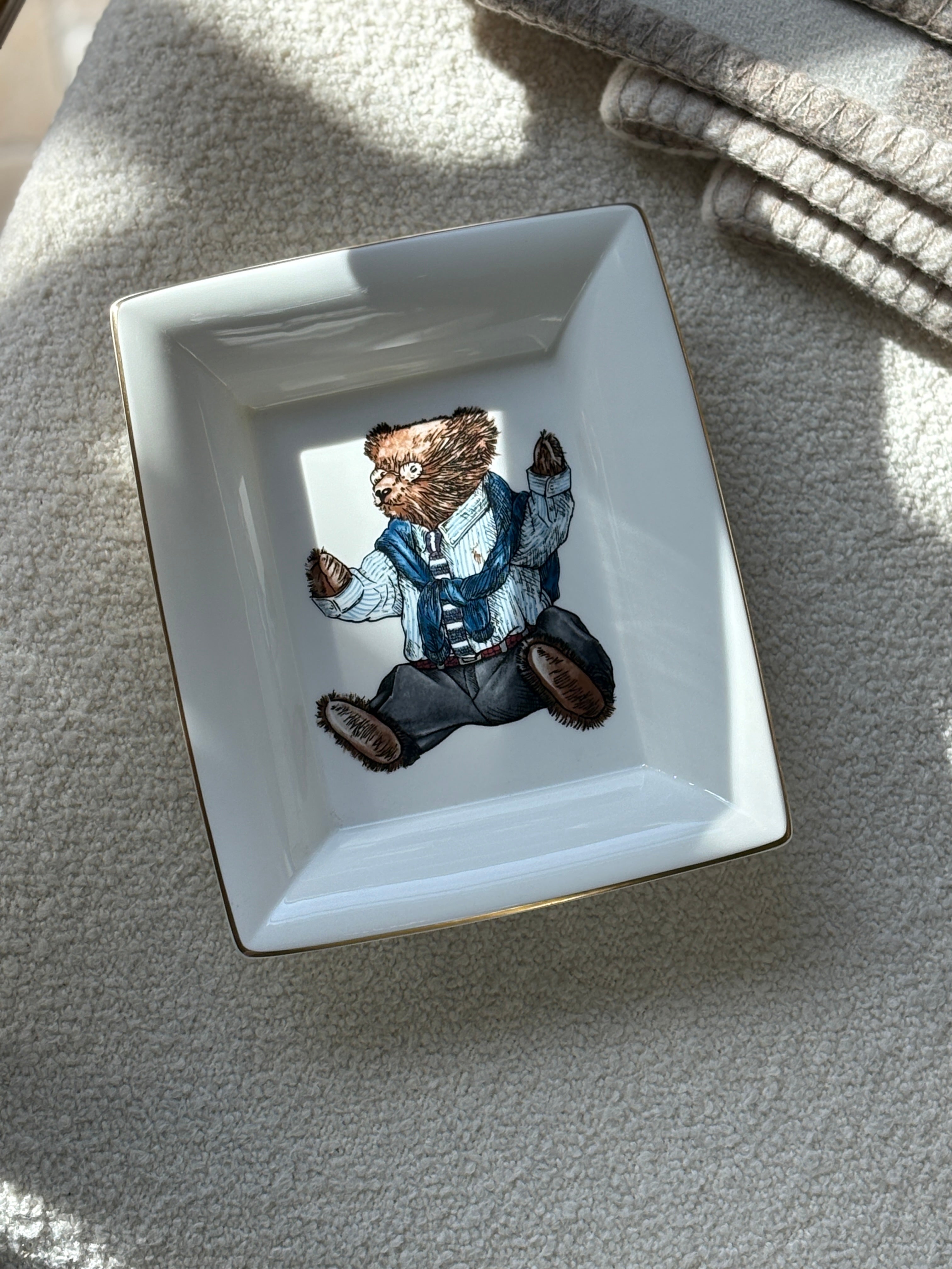 Ralph Lauren Polo Bear Trinket Tray by Wedgwood 1992 | Collectors Gene