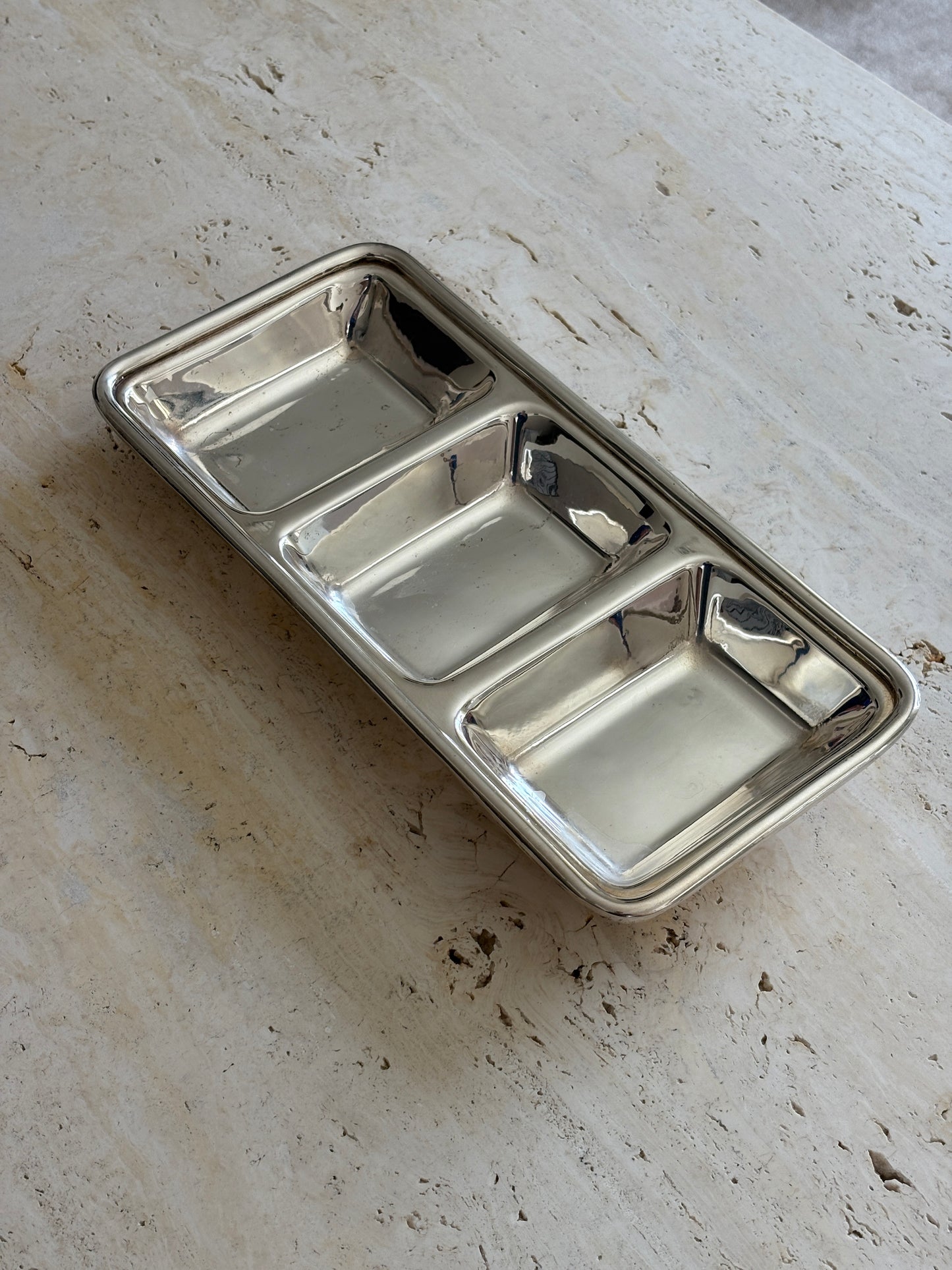 Ralph Lauren Silver-Plated Three-Section Serving Dish | Collectors Gene Vintage Finds