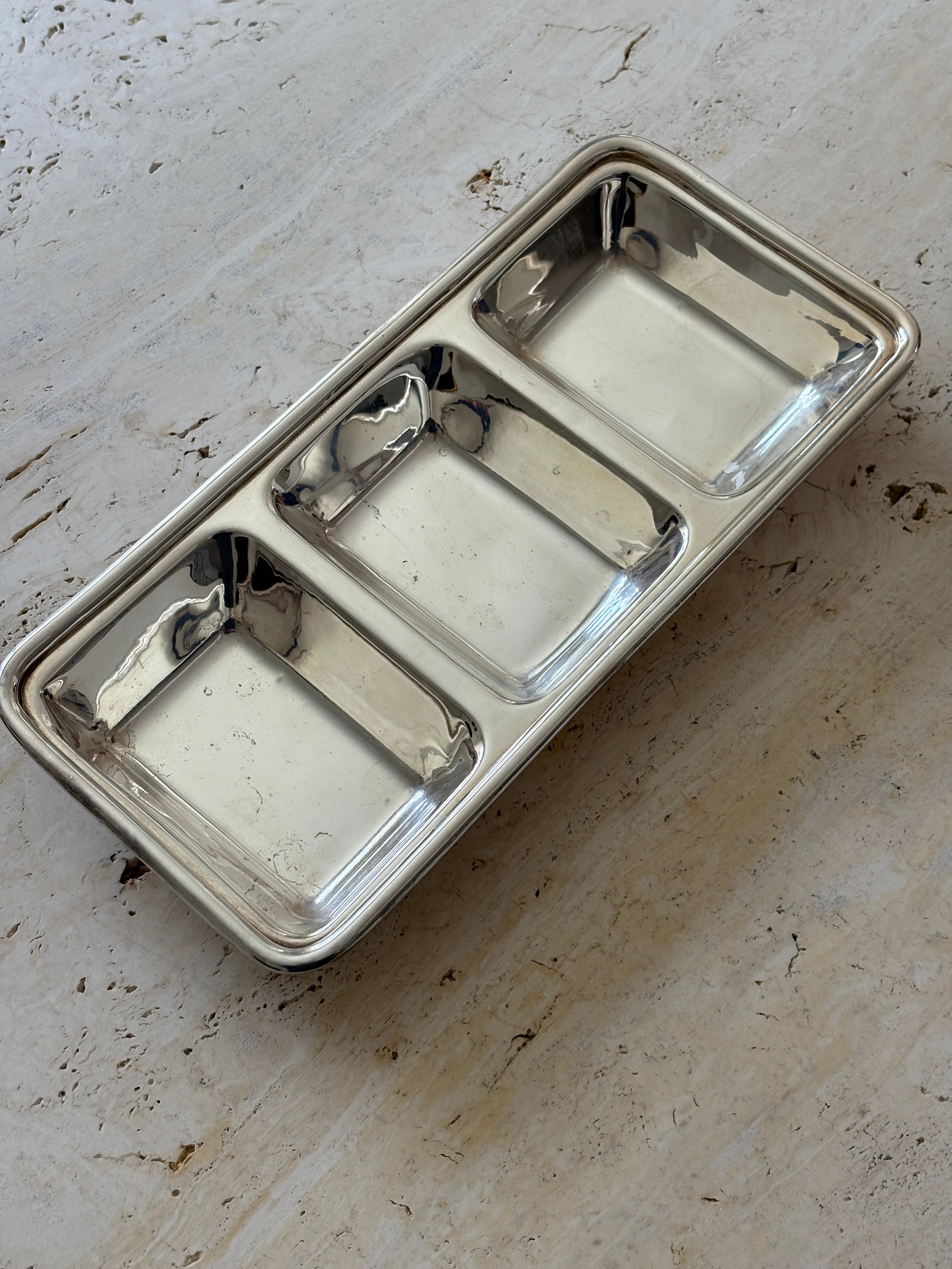 Ralph Lauren Silver-Plated Three-Section Serving Dish | Collectors Gene Vintage Finds