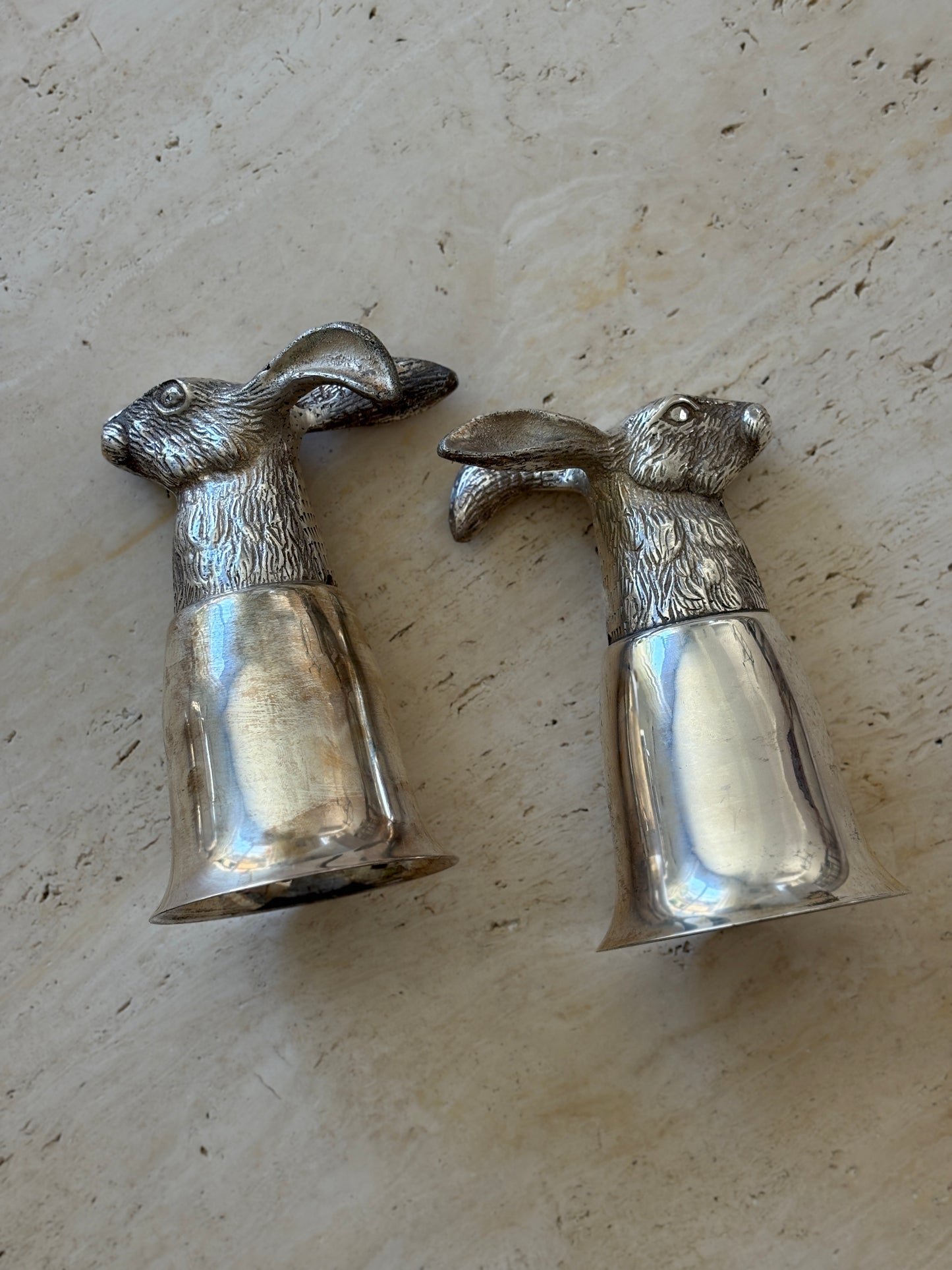 Silver-Plated Hare Stirrup Cup | Collectors Gene Collectibles