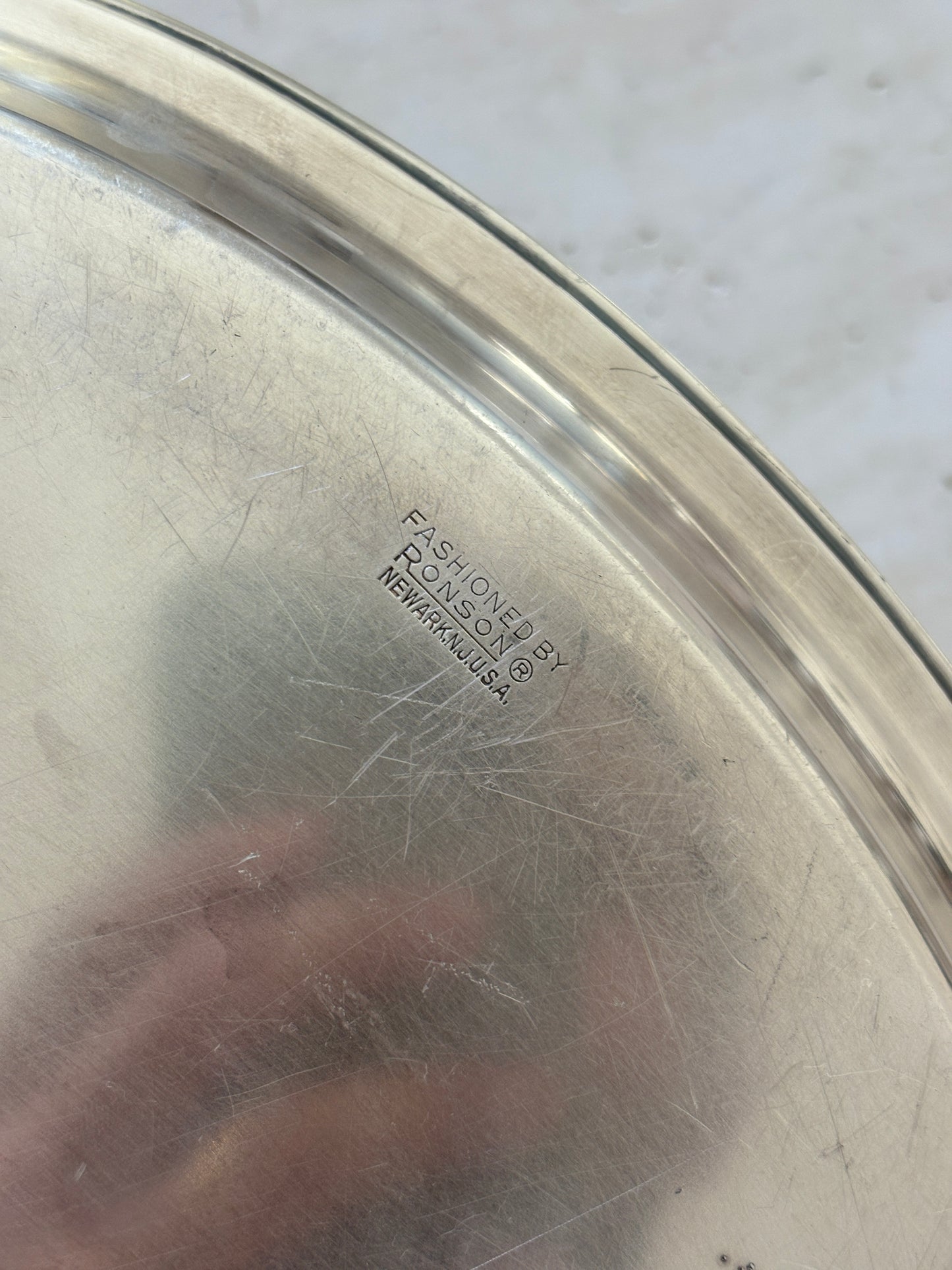 Silver-Plated Tray with Decorative Handles | Collectors Gene Vintage Shop