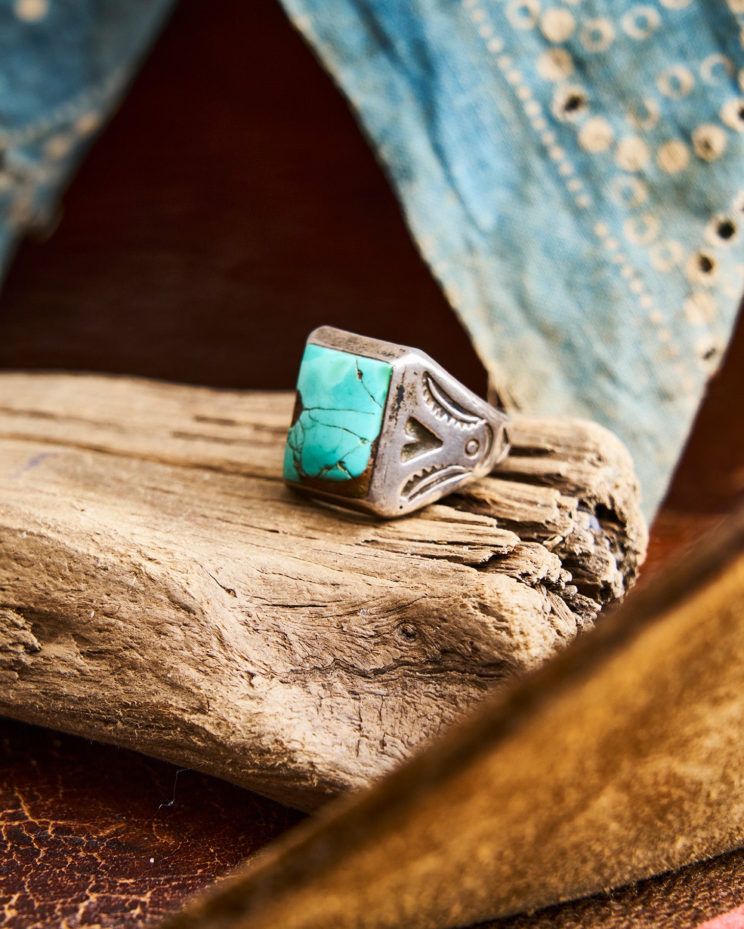 Square Turquoise Ring | Doug Bihlmaier
