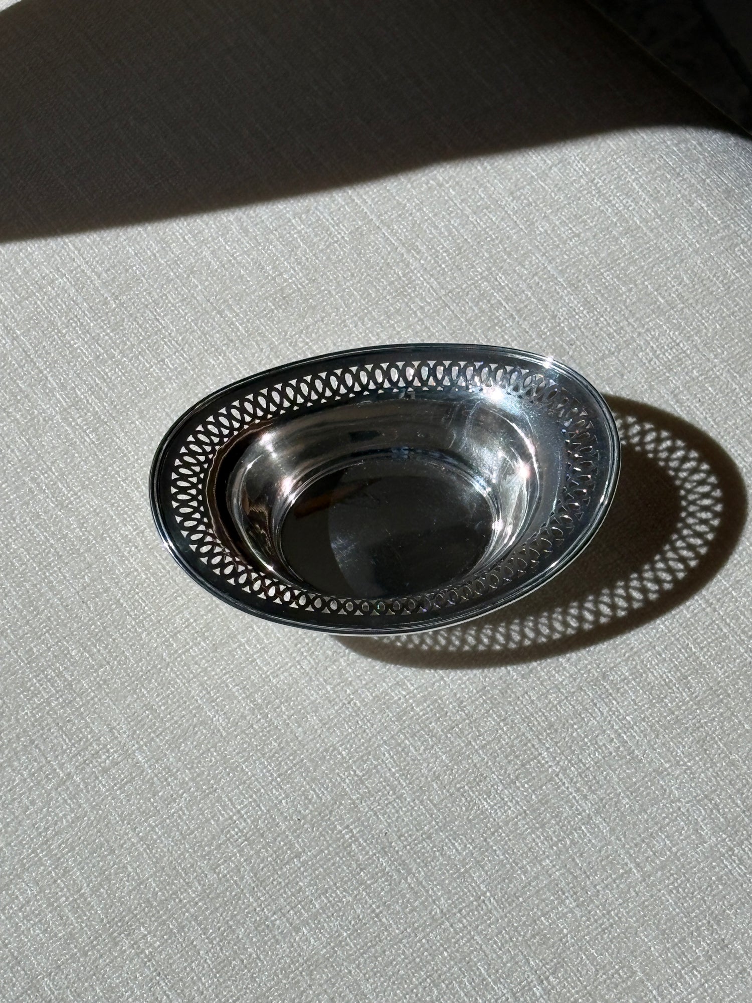 Sterling Silver Pierced Bon Bon Nut Bowl | Collectors Gene