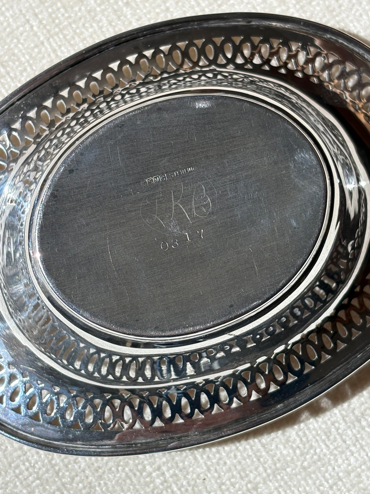 Sterling Silver Pierced Bon Bon Nut Bowl | Collectors Gene