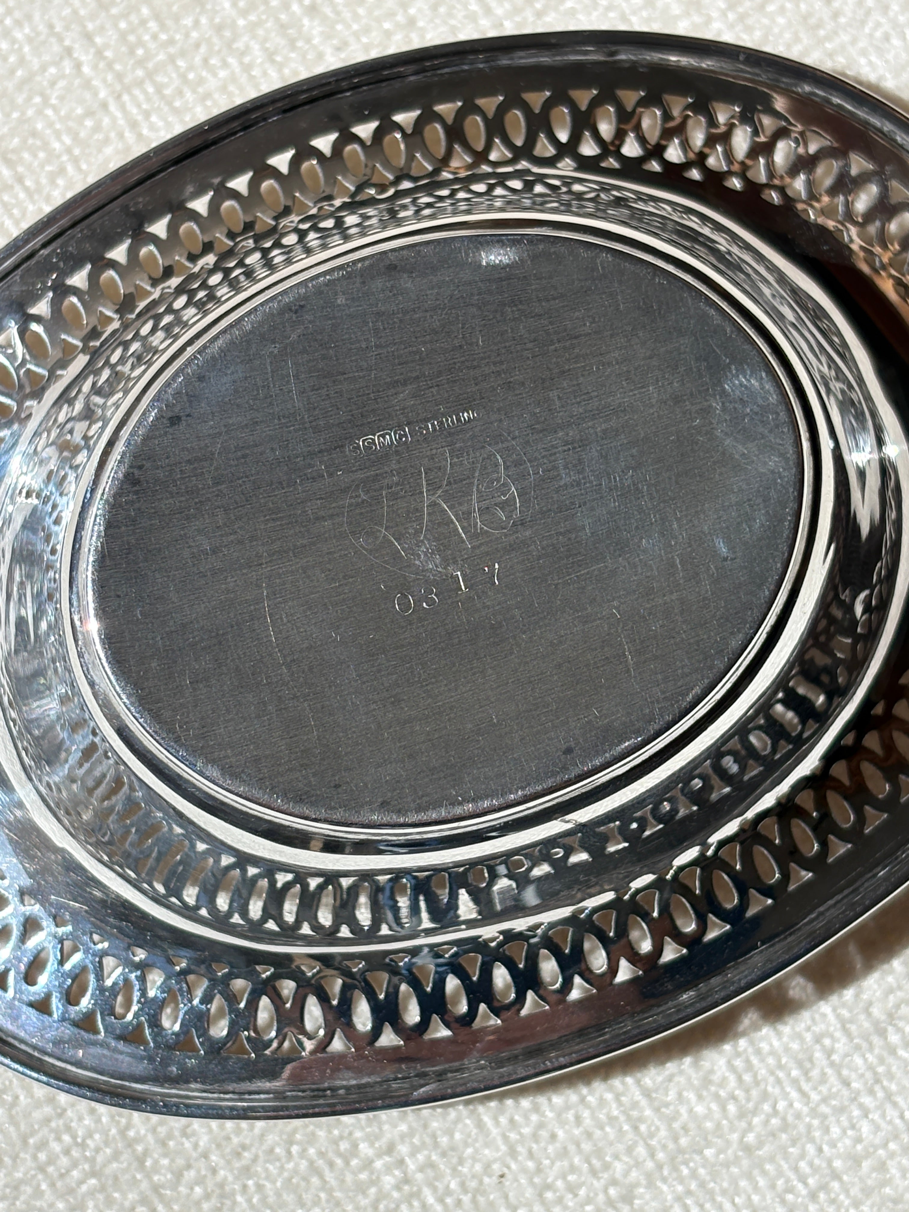 Sterling Silver Pierced Bon Bon Nut Bowl | Collectors Gene