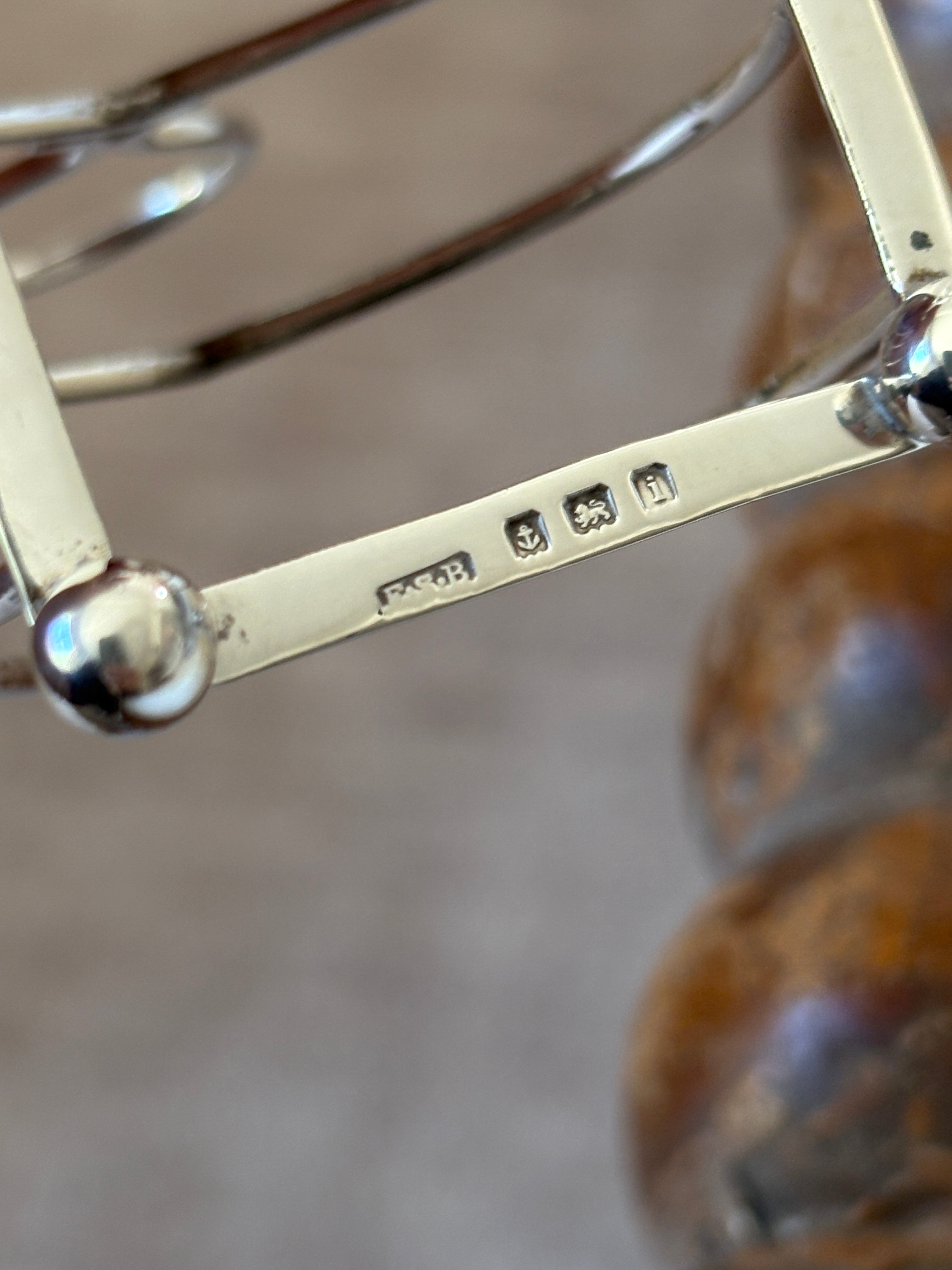 Sterling Silver Toast Rack - Birmingham c. 1908 | Collectors Gene