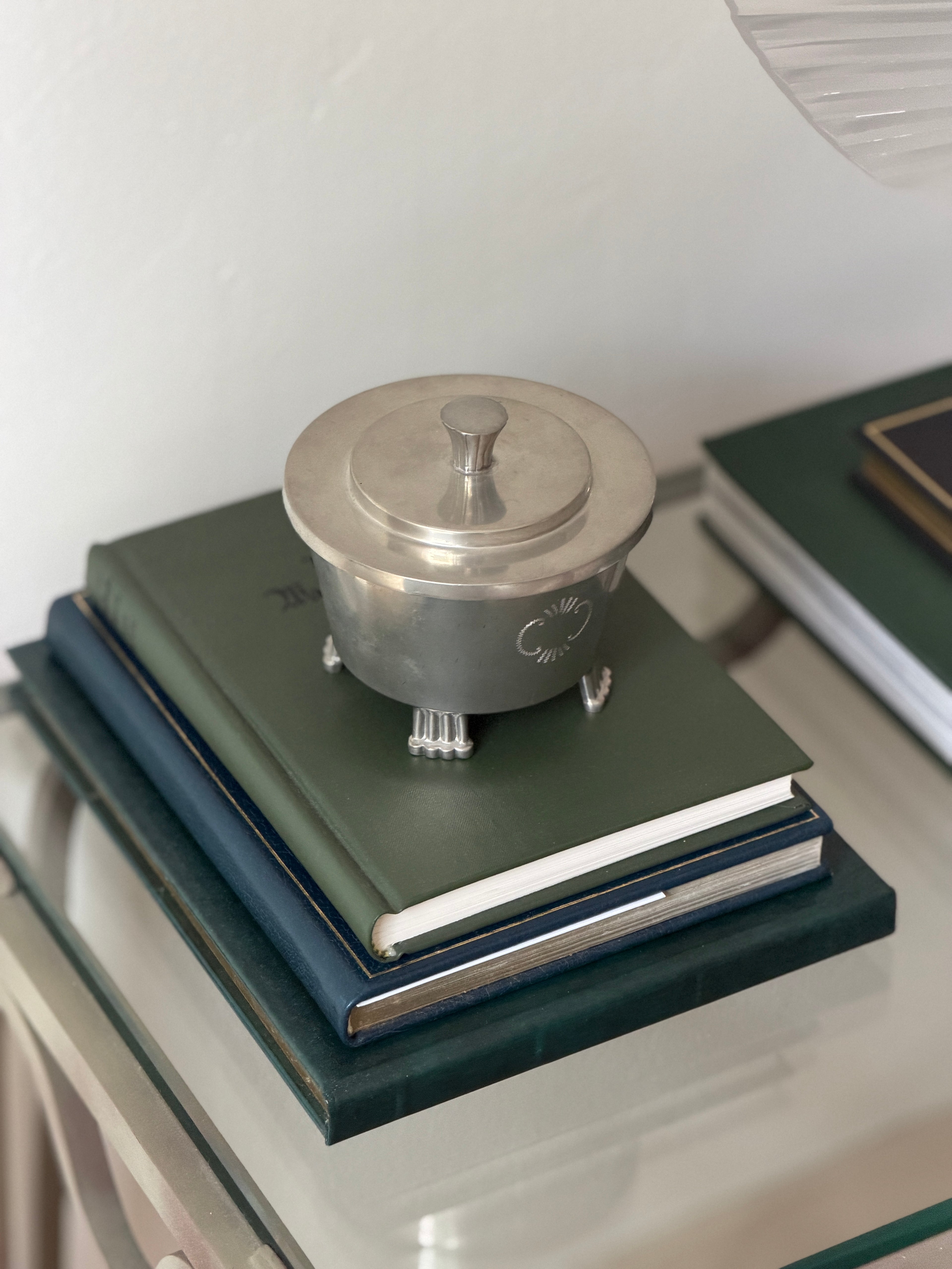 Swedish Grace Pewter Covered Bowl by Svenskt Tenn | Collectors Gene