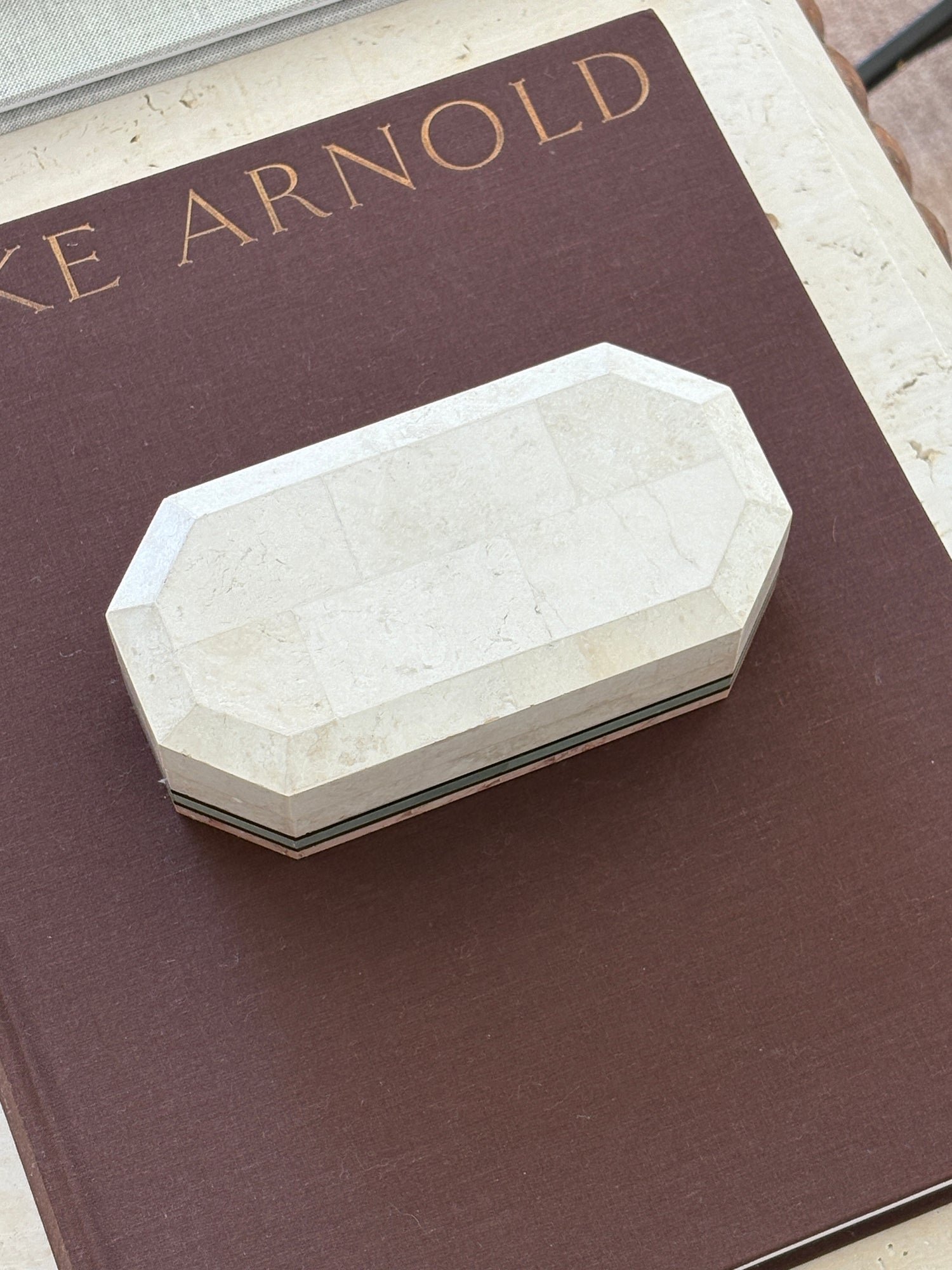 Tessellated Stone Octagonal Box | Collectors Gene