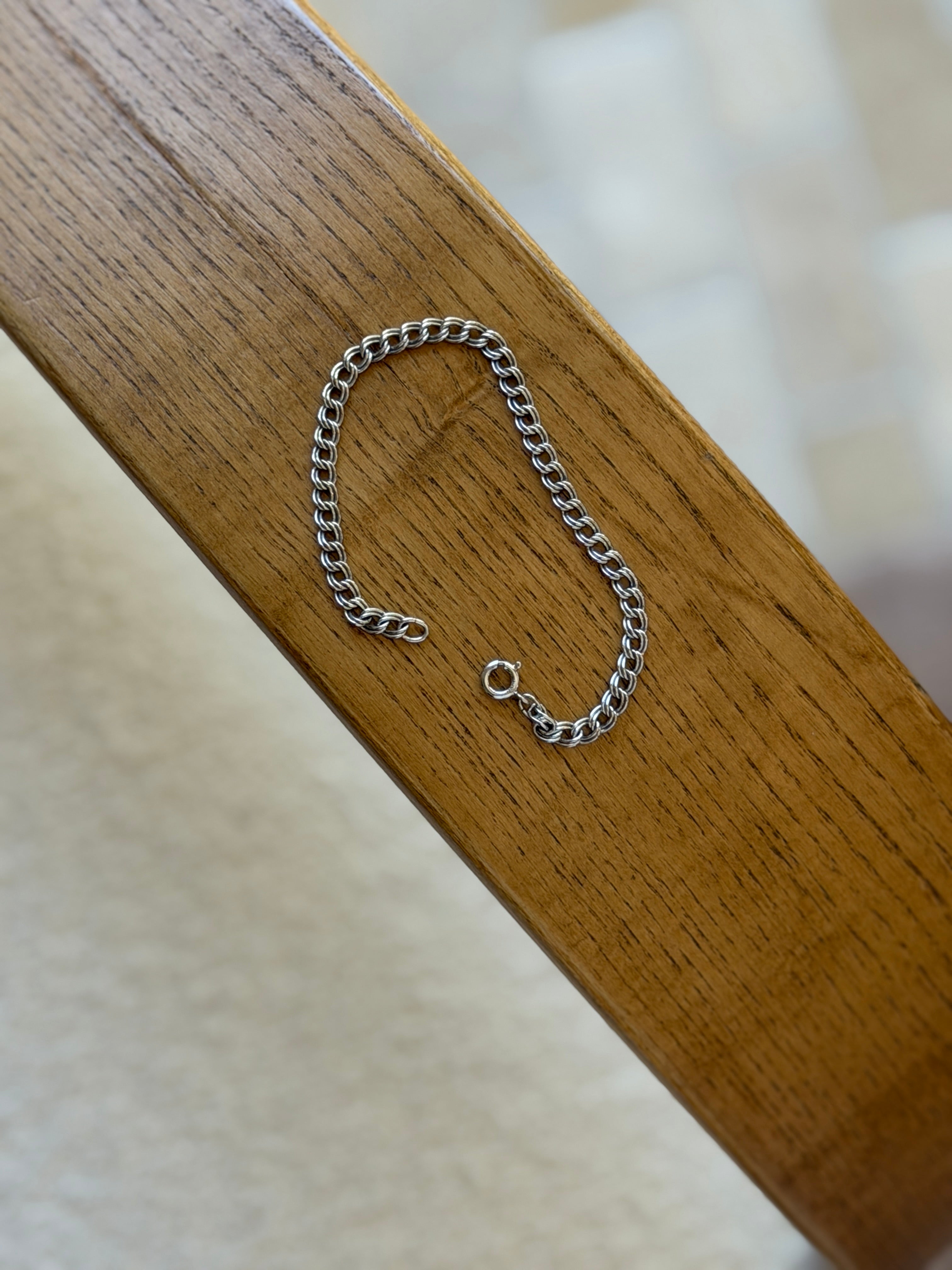 Vintage Atlas Sterling Silver Double Link Chain Bracelet | Collectors Gene