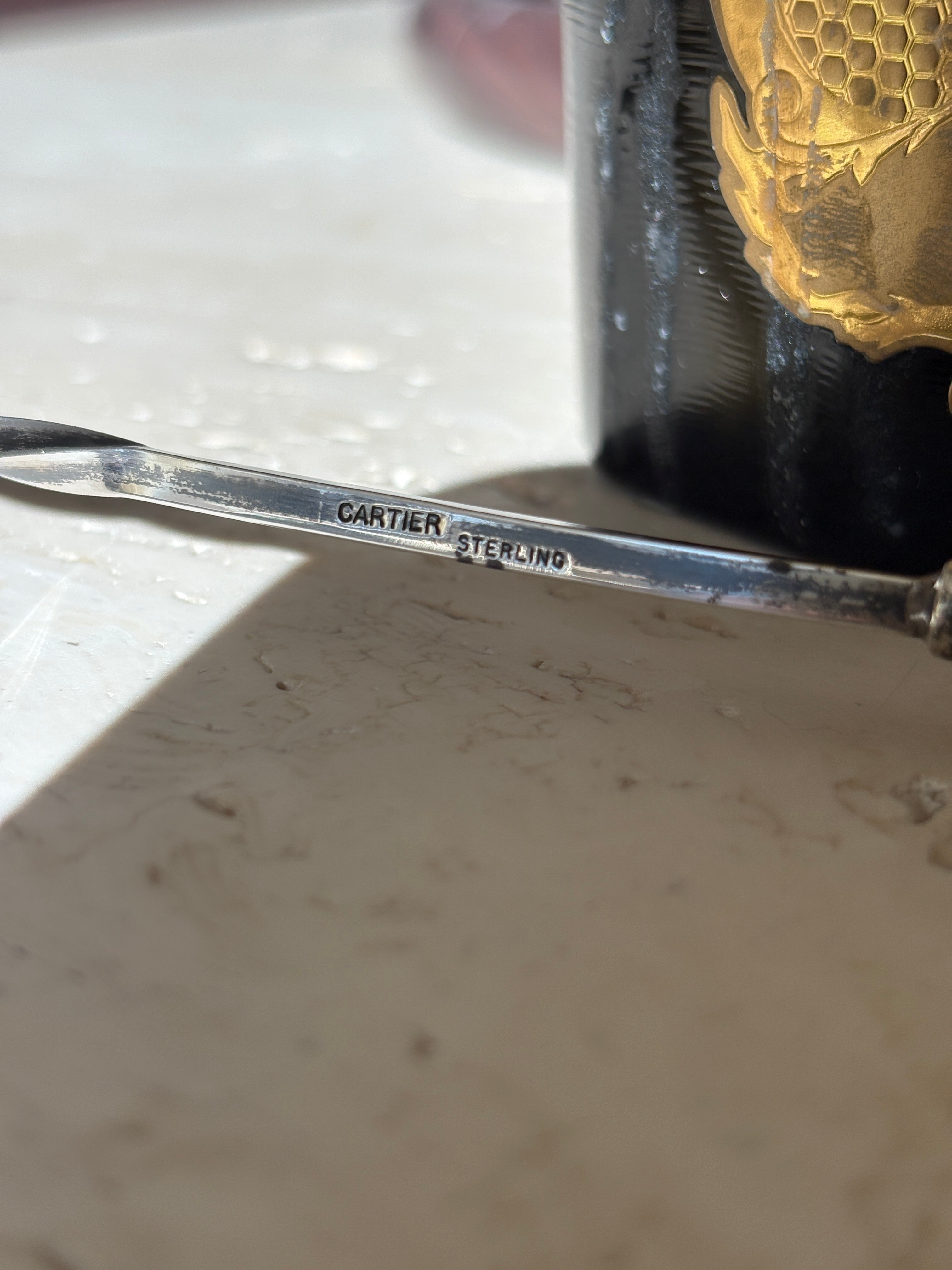 Vintage Cartier Sterling Silver Candle Snuffer with Pineapple Finial | Collectors Gene