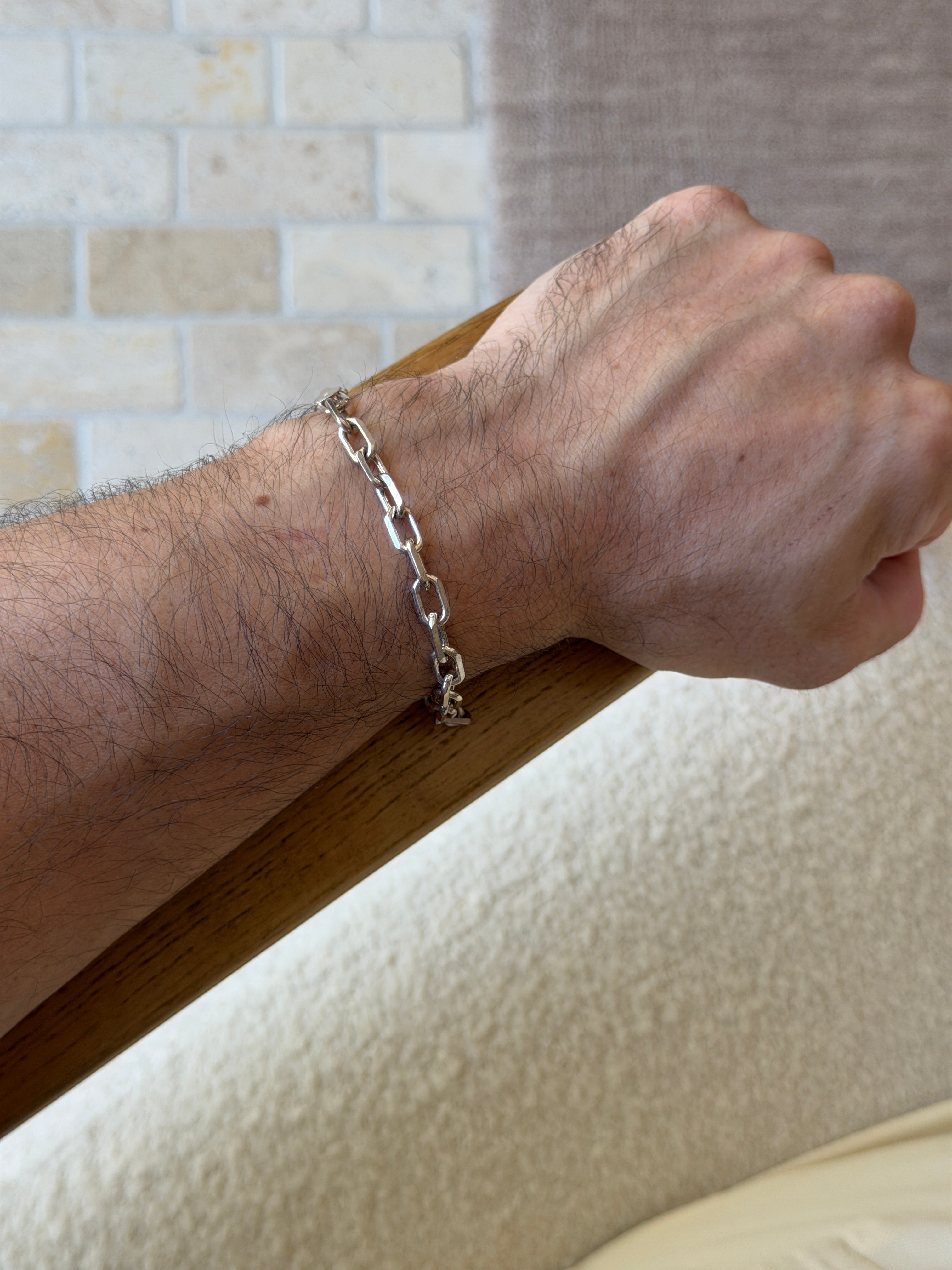 Vintage Italian Sterling Silver Paperclip Bracelet | Collectors Gene