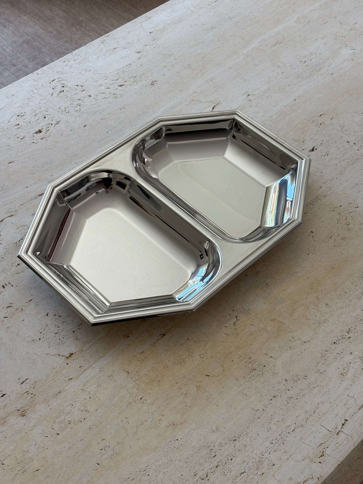 Jean Couzon Octagonal Divided Serving Tray | Collectors Gene Vintage Shop