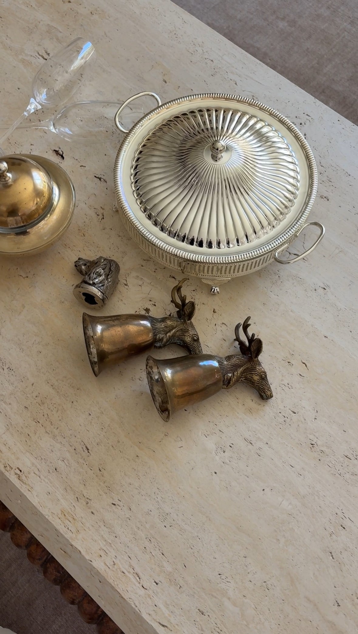 Vintage Stag Stirrup Cup Set | Collectors Gene Vintage Shop