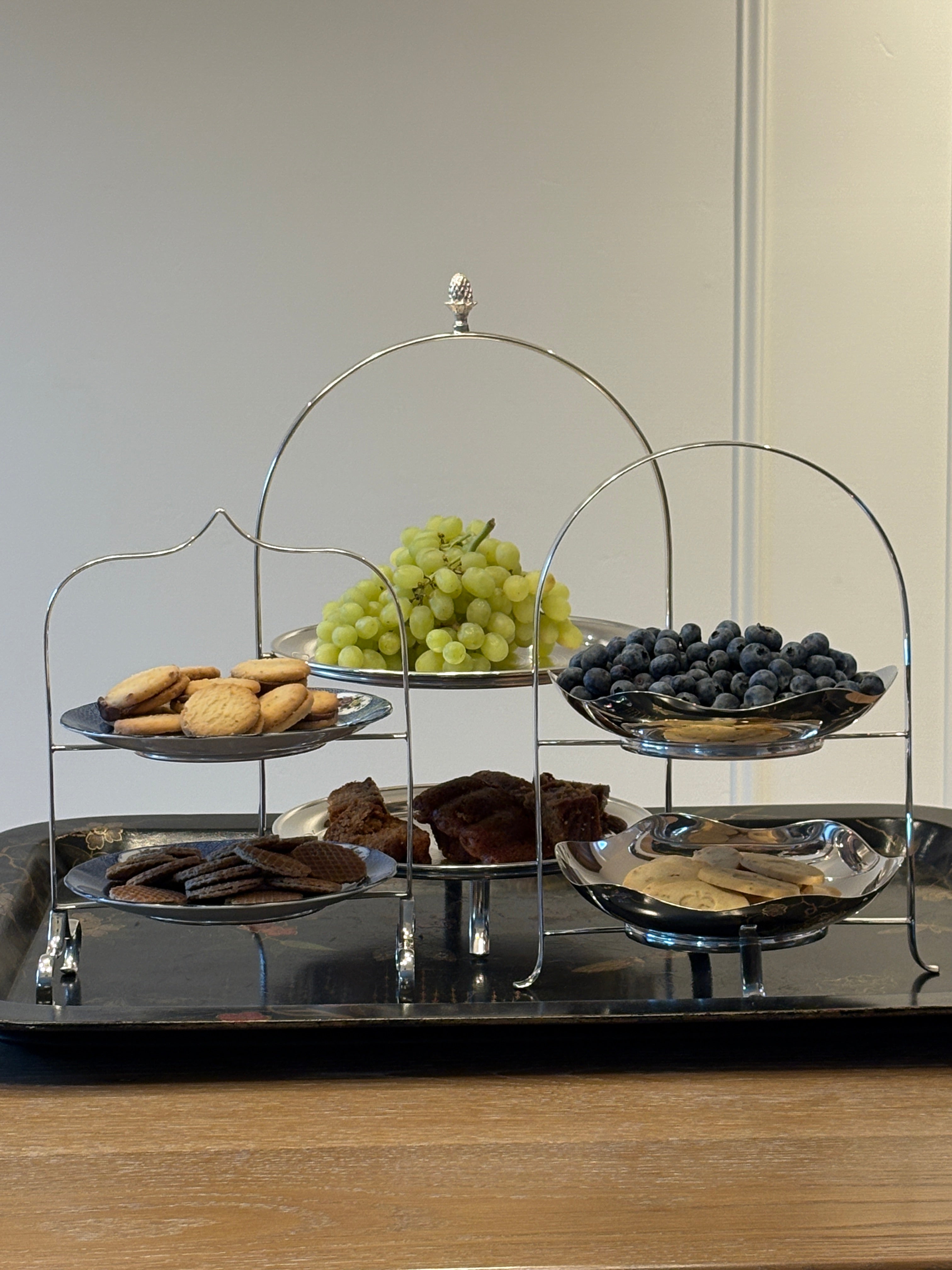 Vintage Tiered Silver Serving Trays | Collectors Gene