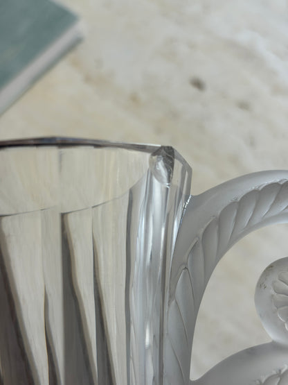 1930s Lalique Beauvais Art Deco Vase with Scroll Handles | Collectors Gene Collectibles