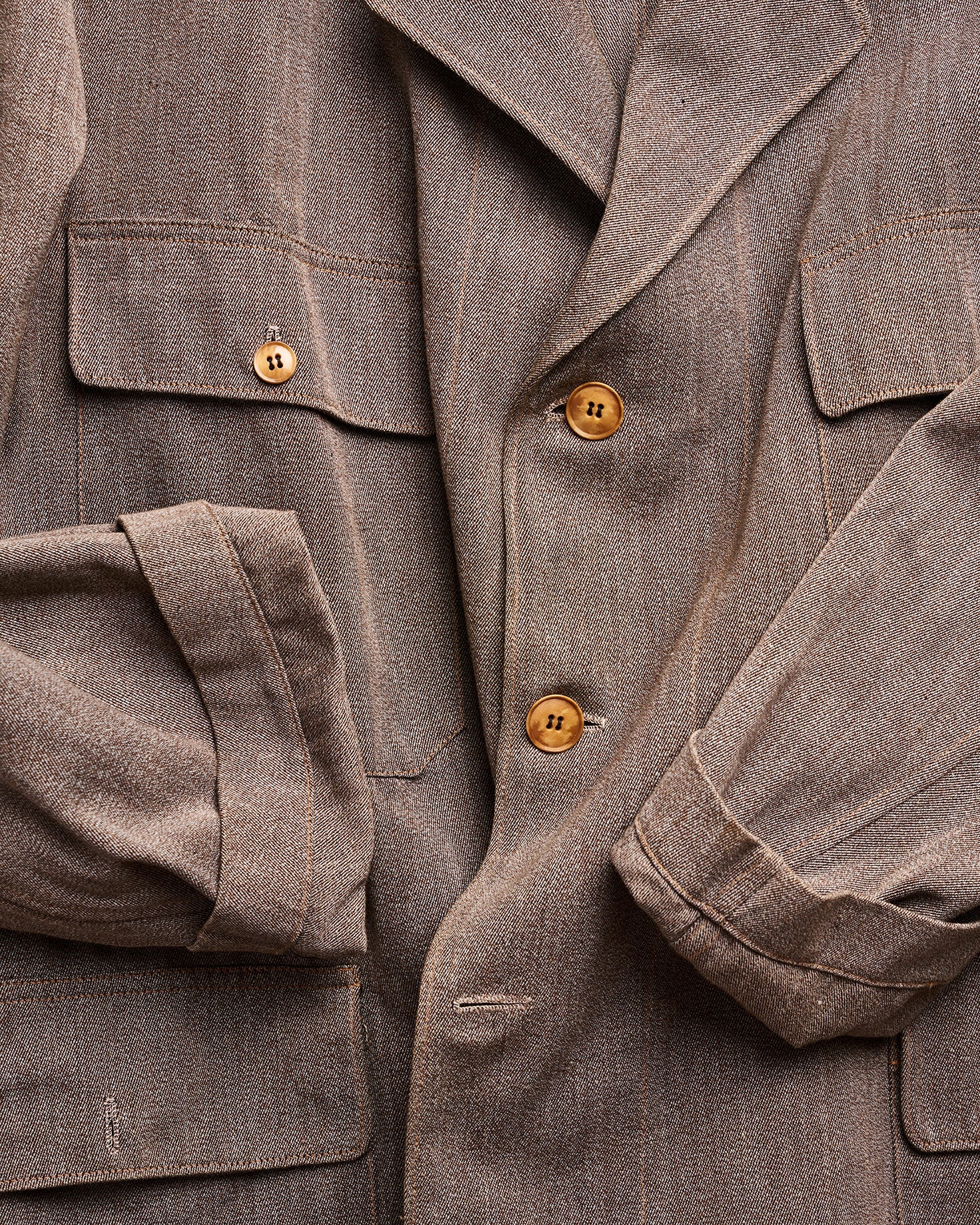 1930s Unconstructed Calvary Twill Gray Work Jacket | Collectors Gene