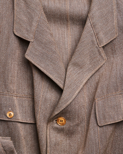 1930s Unconstructed Calvary Twill Gray Work Jacket | Collectors Gene