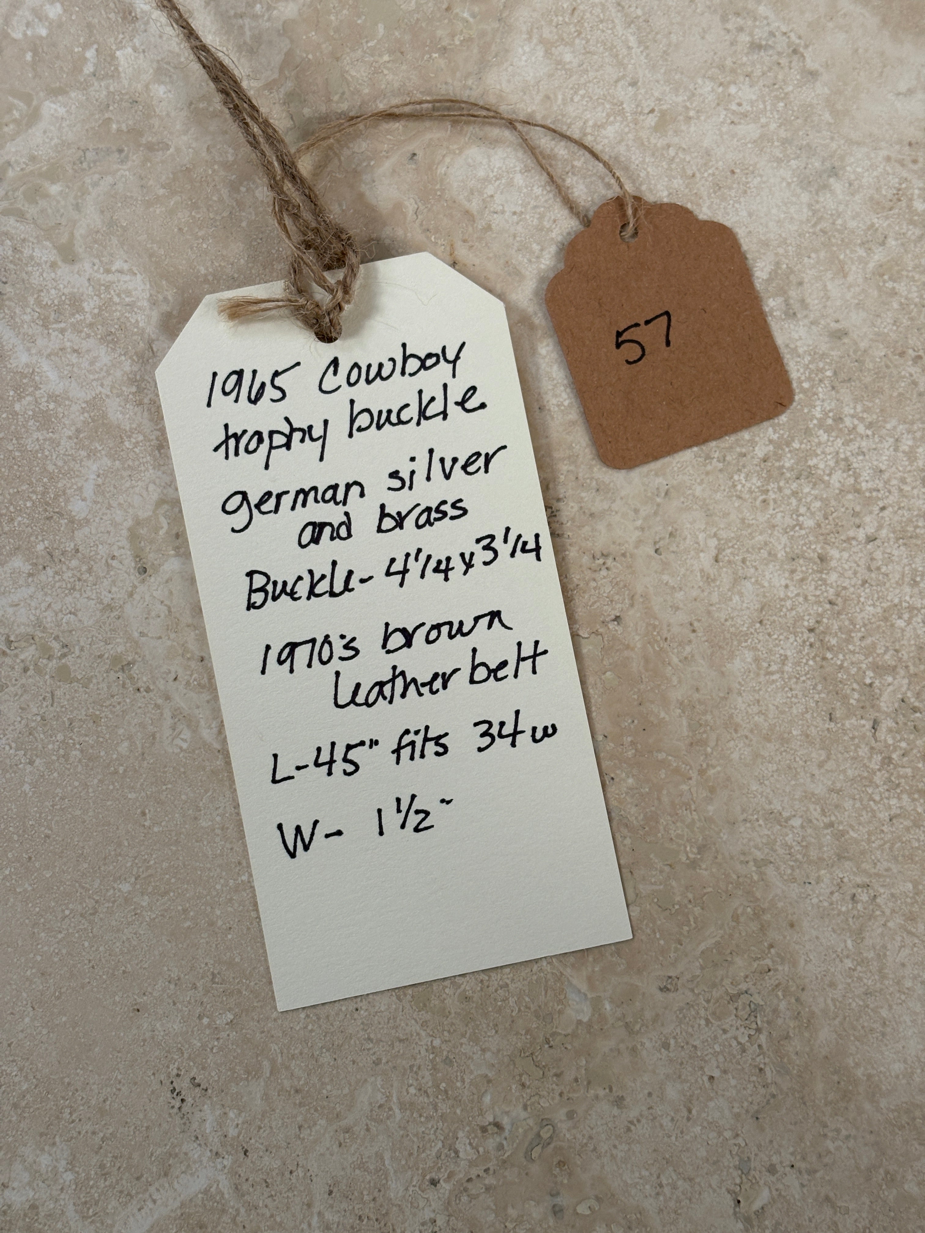 1965 Western Belt Buckle | Doug Bihlmaier