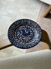 19th Century Spanish Lebrillo Plate with Bird Motif – Hand-Painted Blue Glaze No. 1 | Collectors Gene