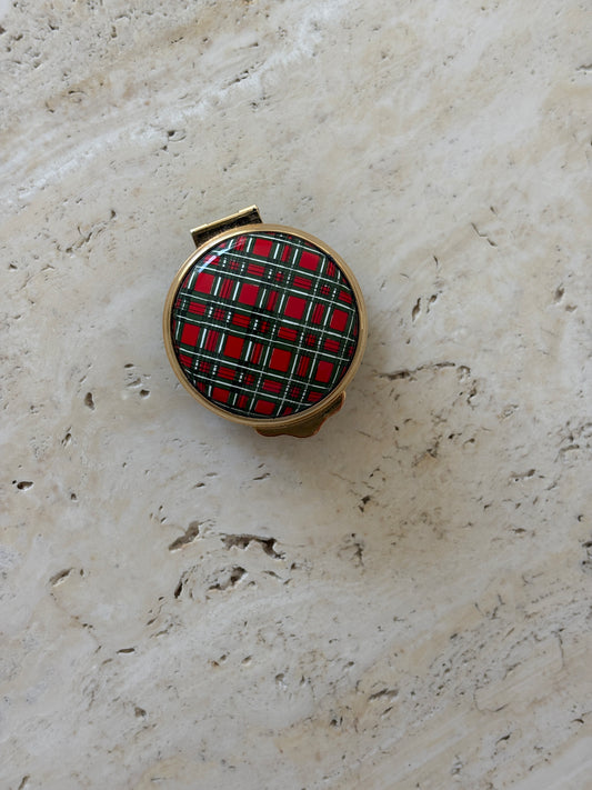 Alastor Enamels England Tartan Small Trinket Box | Collectors Gene Vintage Store