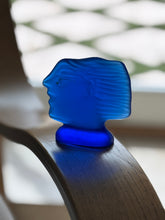 Alekos Fassianos for Daum Kallisti BlueGlass Head Sculpture c.1980 | Collectors Gene