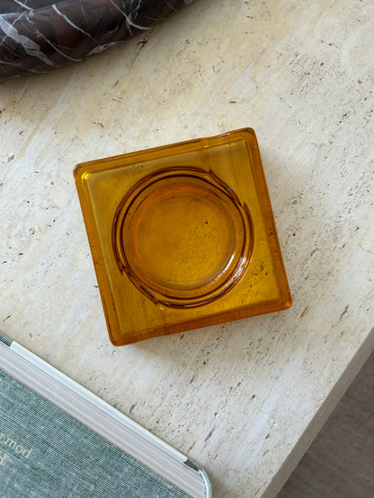 Amber Martini Ashtray | Collectors Gene Vintage Finds