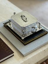 Antique Hukin Heath Sardine Box with Cut Glass Dish Silver Plate Frame Lid England c.1860 | Collectors Gene