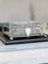 Antique Hukin Heath Sardine Box with Cut Glass Dish Silver Plate Frame Lid England c.1860 | Collectors Gene