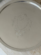 Antique Hukin Heath Silver Plated Salver with Engraved Garland Decoration - c.1880 | Collectors Gene