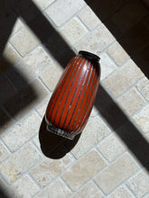 Antique Japanese Meiji Period Vase in Orange Red with Silver Basketweave | Collectors Gene