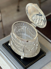 Antique Late Victorian Cut Glass & Silver Plate Biscuit Box – England, c.1890s | Collectors Gene