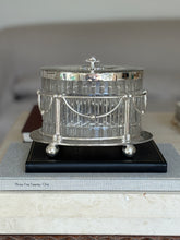 Antique Late Victorian Cut Glass & Silver Plate Biscuit Box – England, c.1890s | Collectors Gene