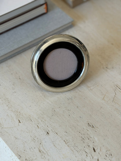 Antique Sterling Silver Tortoiseshell Round Picture Frame | Collectors Gene